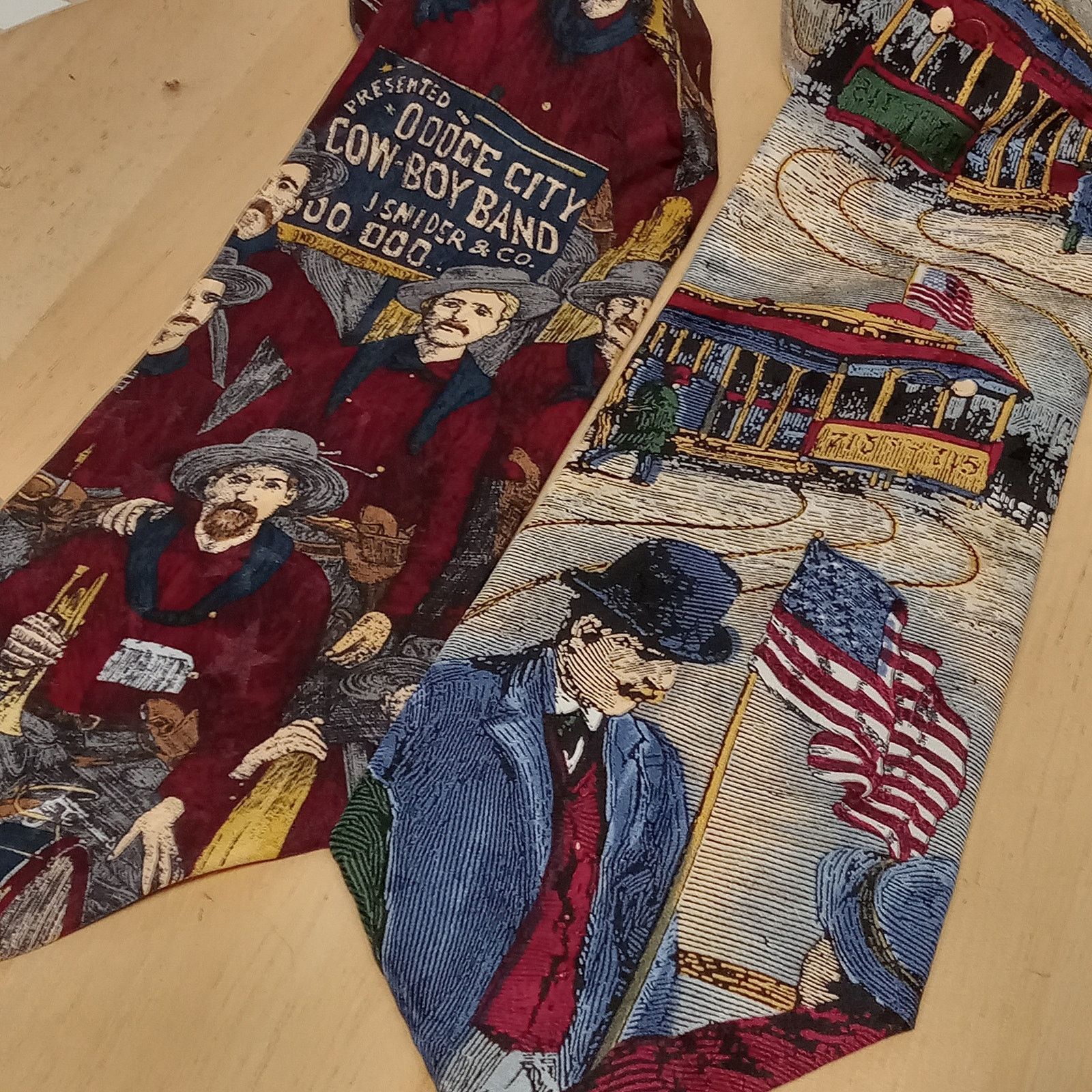 & Other Stories Set Of 2 Tango Americana Series Ties Men's Cowboy Band1886 Size ONE SIZE - 2 Thumbnail