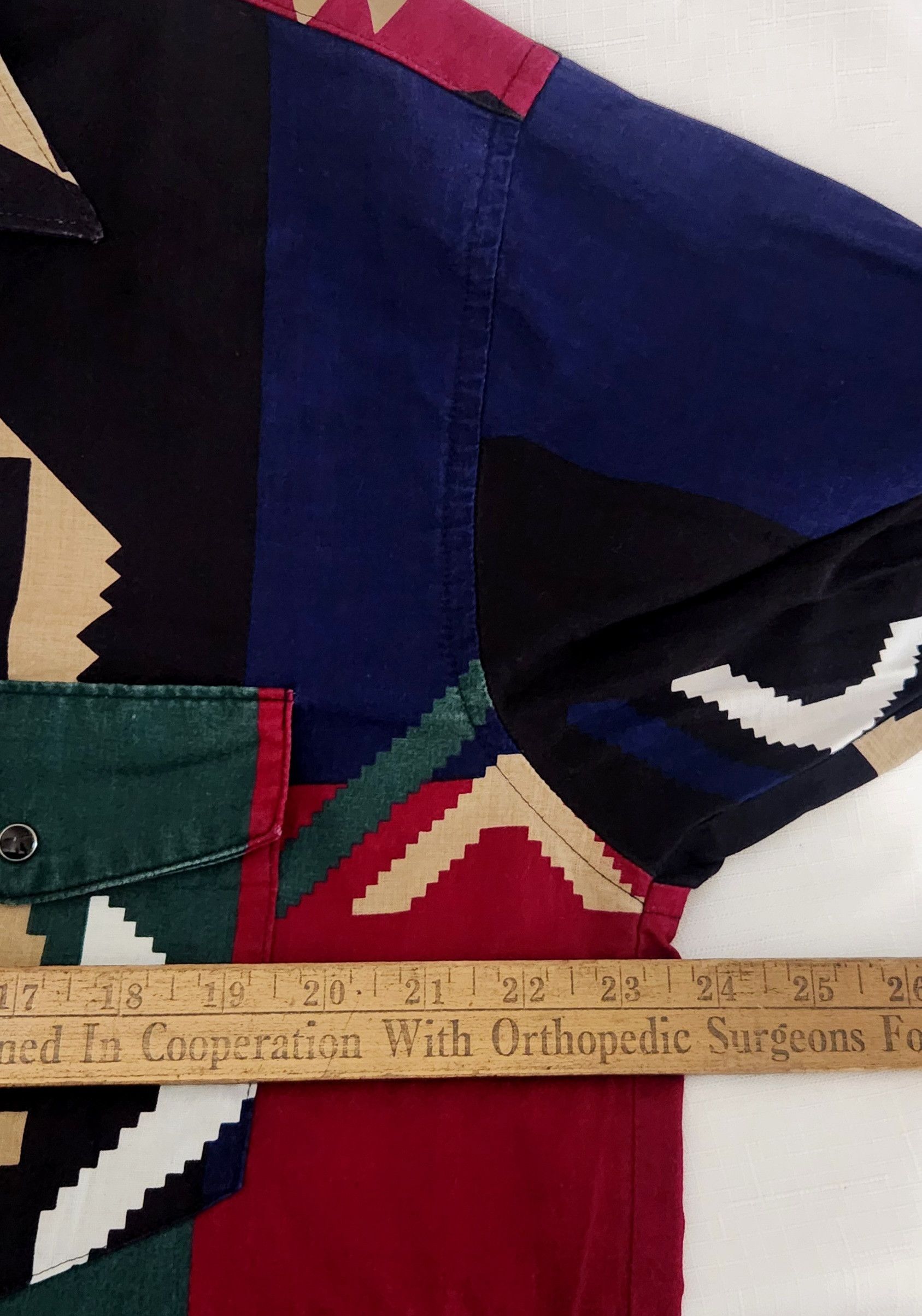 Vintage × Wrangler Wrangler Vintage Western Navajo Aztec Southwestern SZ Large Size US L / EU 52-54 / 3 - 9 Thumbnail