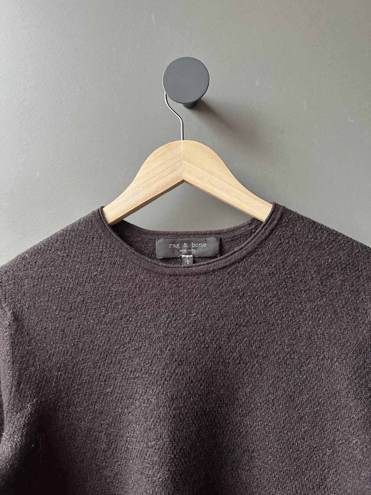 Rag & Bone Rag & Bone Relaxed Wool Knit Sweater Size L Size L / US 10 / IT 46 - 2 Thumbnail