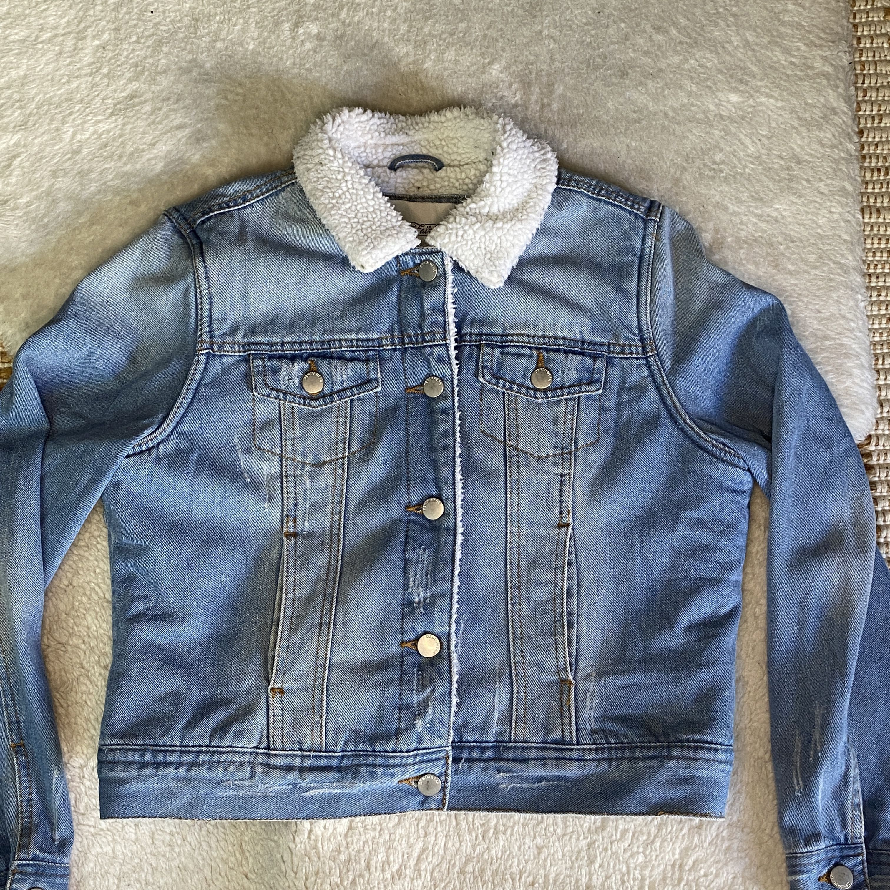 Other Reserve Fairfax Sherpa Lined Denim Jacket - Size Medium Size M / US 6-8 / IT 42-44 - 8 Thumbnail