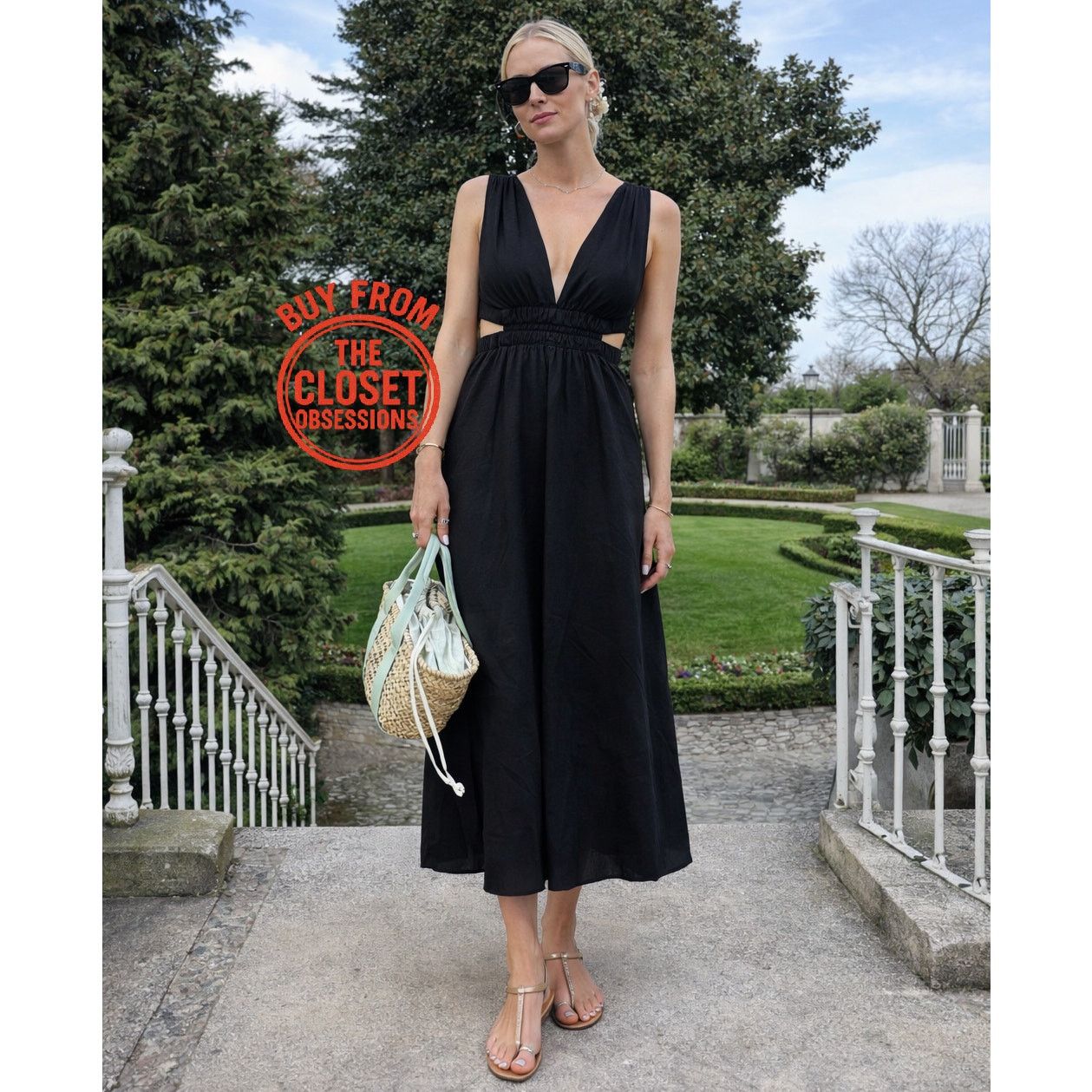 closed back prom dresses Strappy Open-Back Long Dress with Cowl Neck Navy / 6 badge; pre-order Color:OLIVE Viral 2024 Mini Dress SIZE CHART Â (inches)