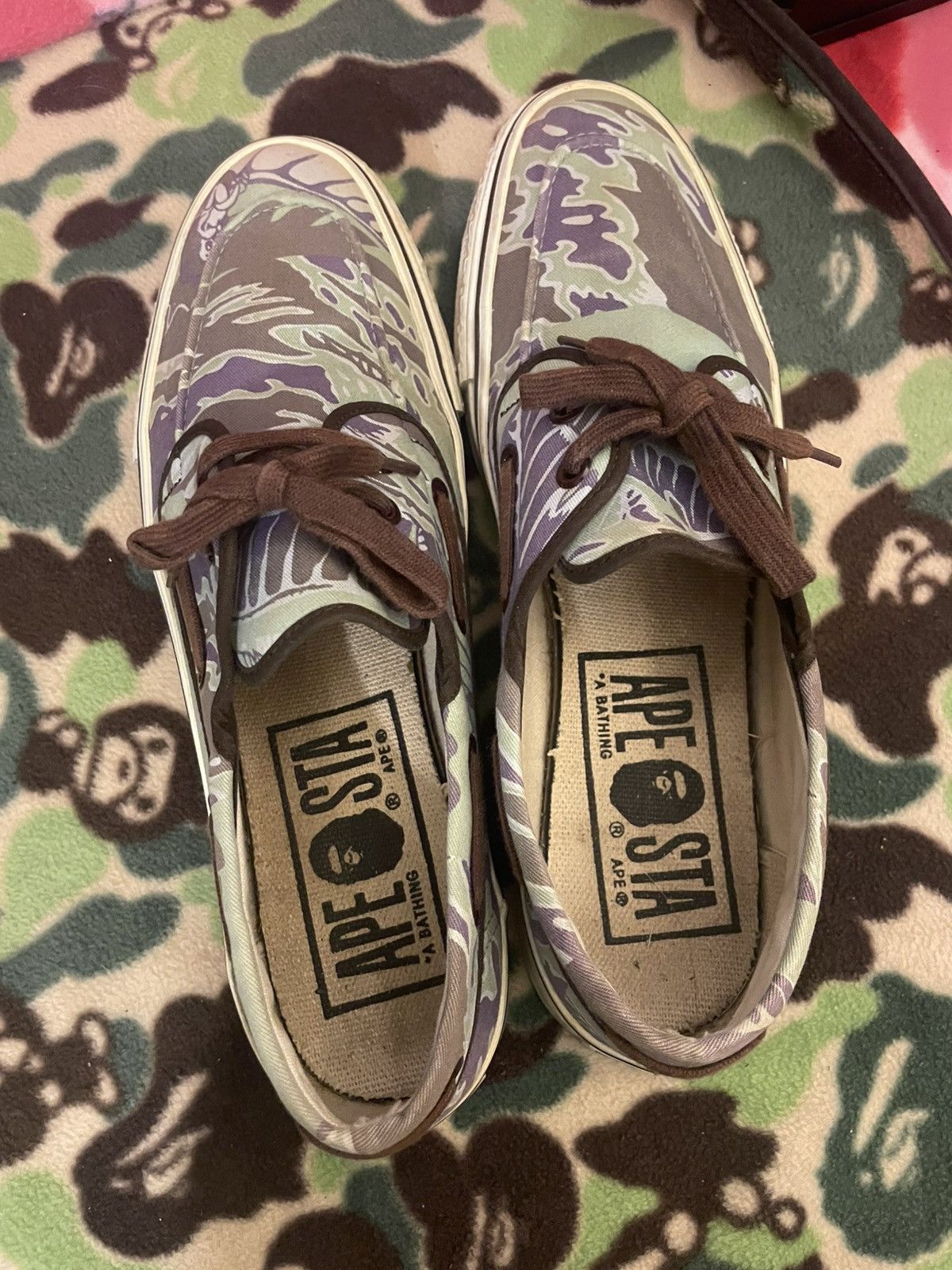 Bape Bape low Bapesta Size US 8.5 / EU 41-42 - 5 Thumbnail