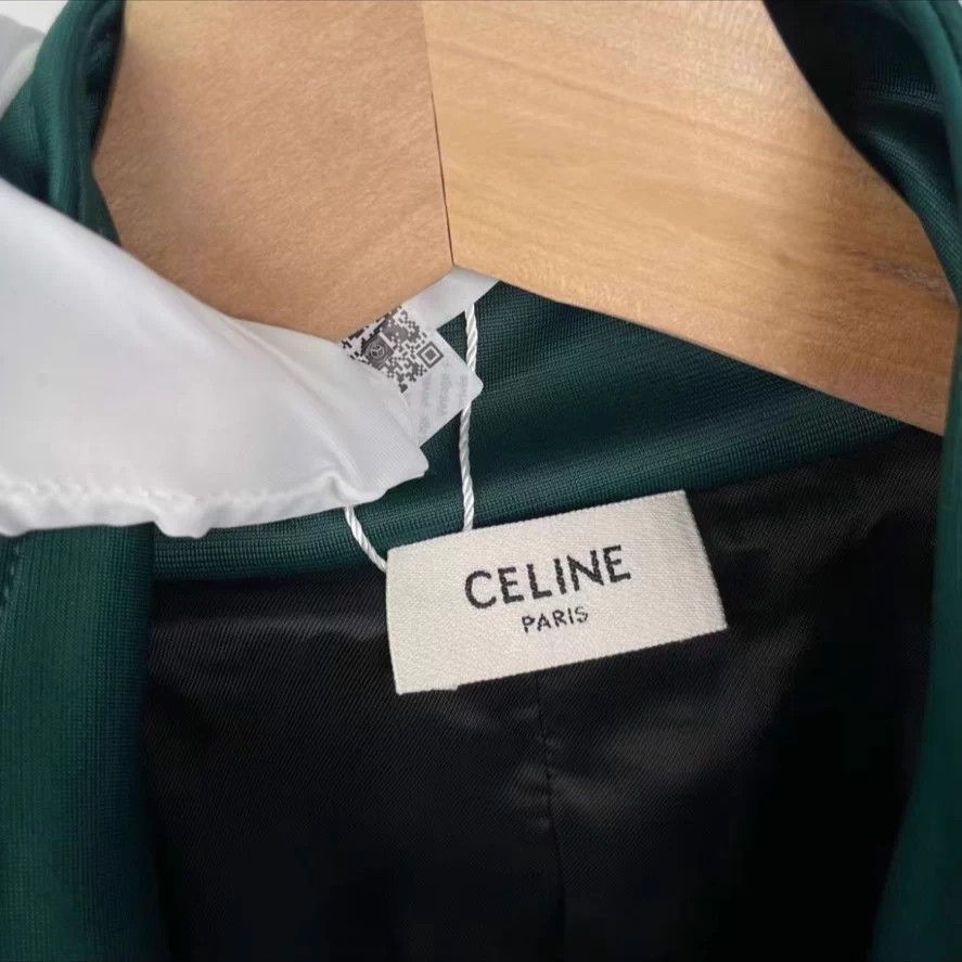 Celine CELINE Green L Jacket 260419JCLXH22 Size US L / EU 52-54 / 3 - 4 Thumbnail