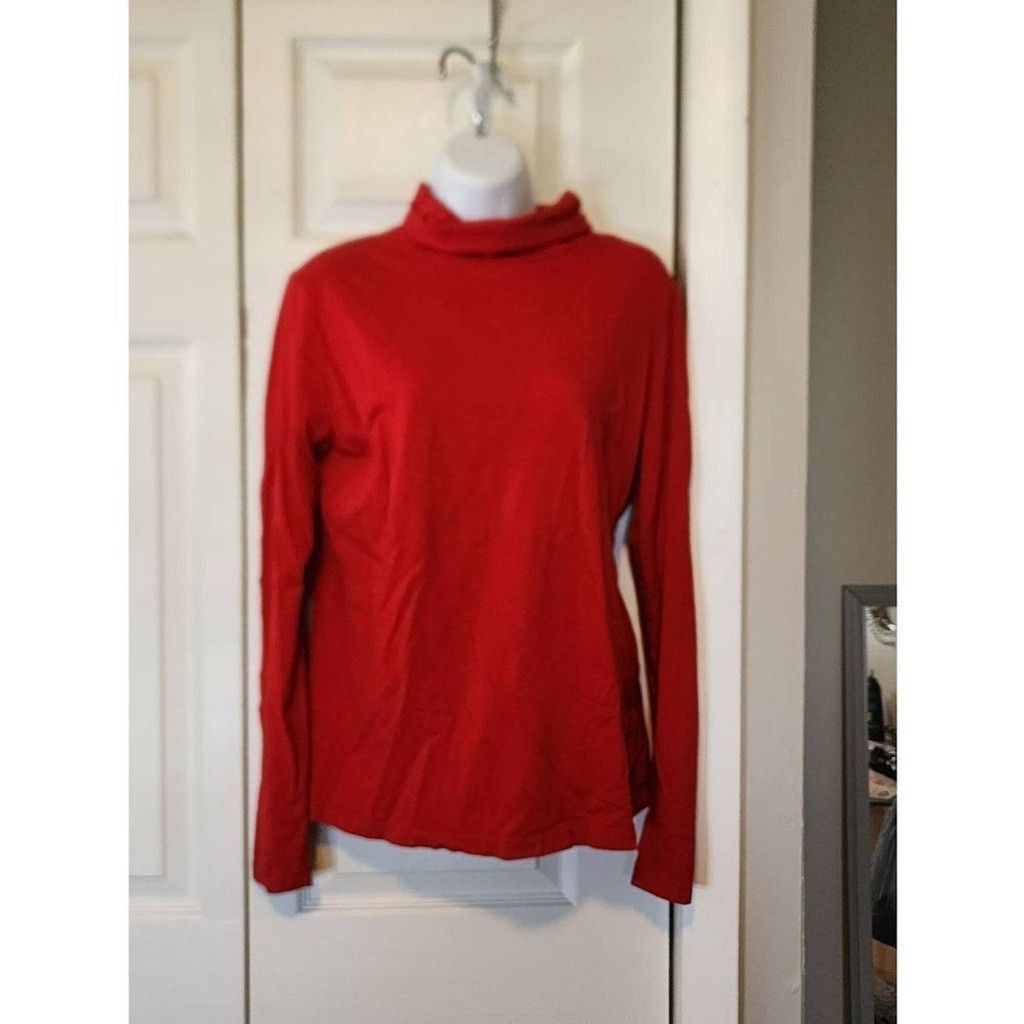 Other Christopher & Banks Red Turtle Neck Size L / US 10 / IT 46 - 1 Thumbnail