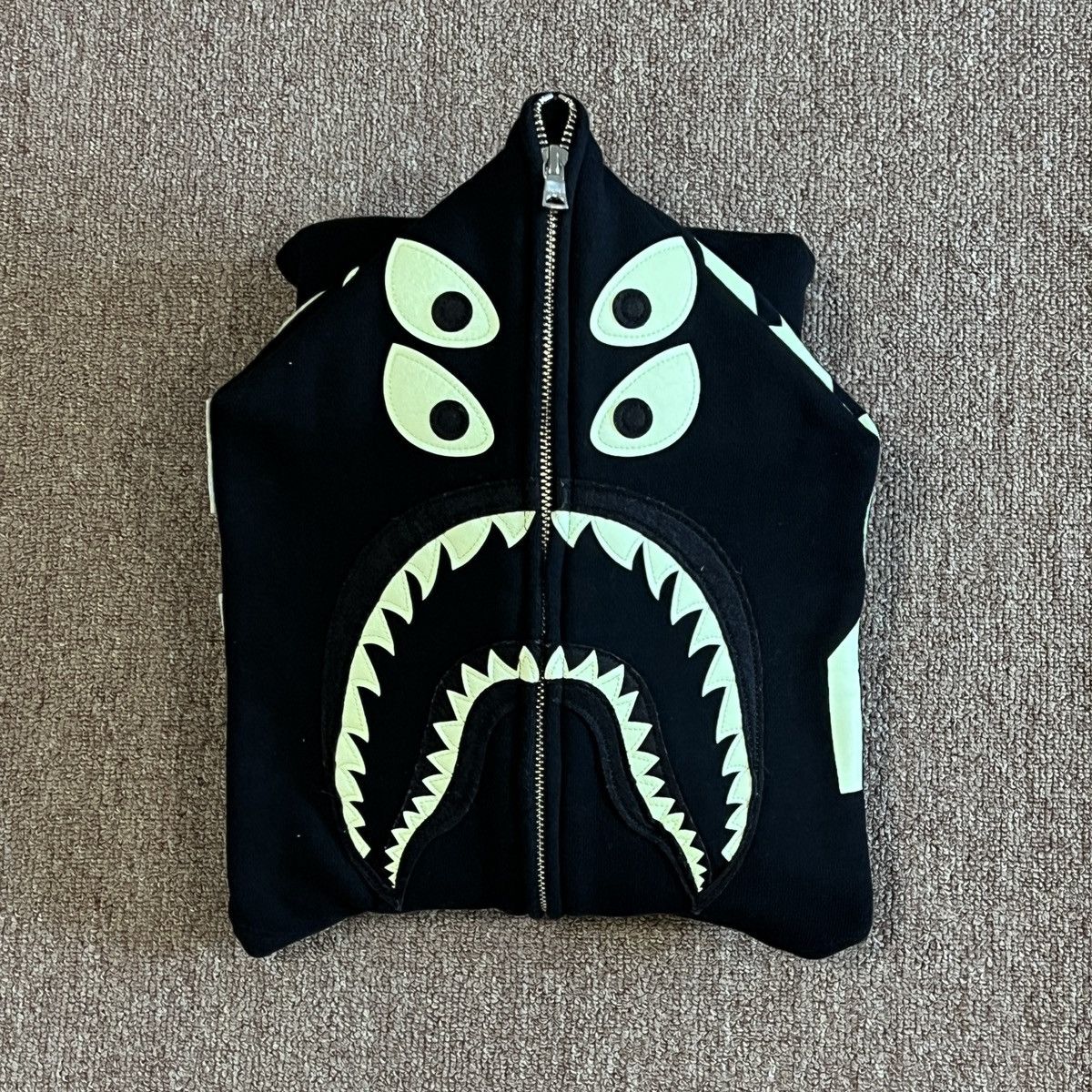 Bape Bape x Bounty Hunter Mad Shark Full Zip Hoodie Size US S / EU 44-46 / 1 - 3 Thumbnail