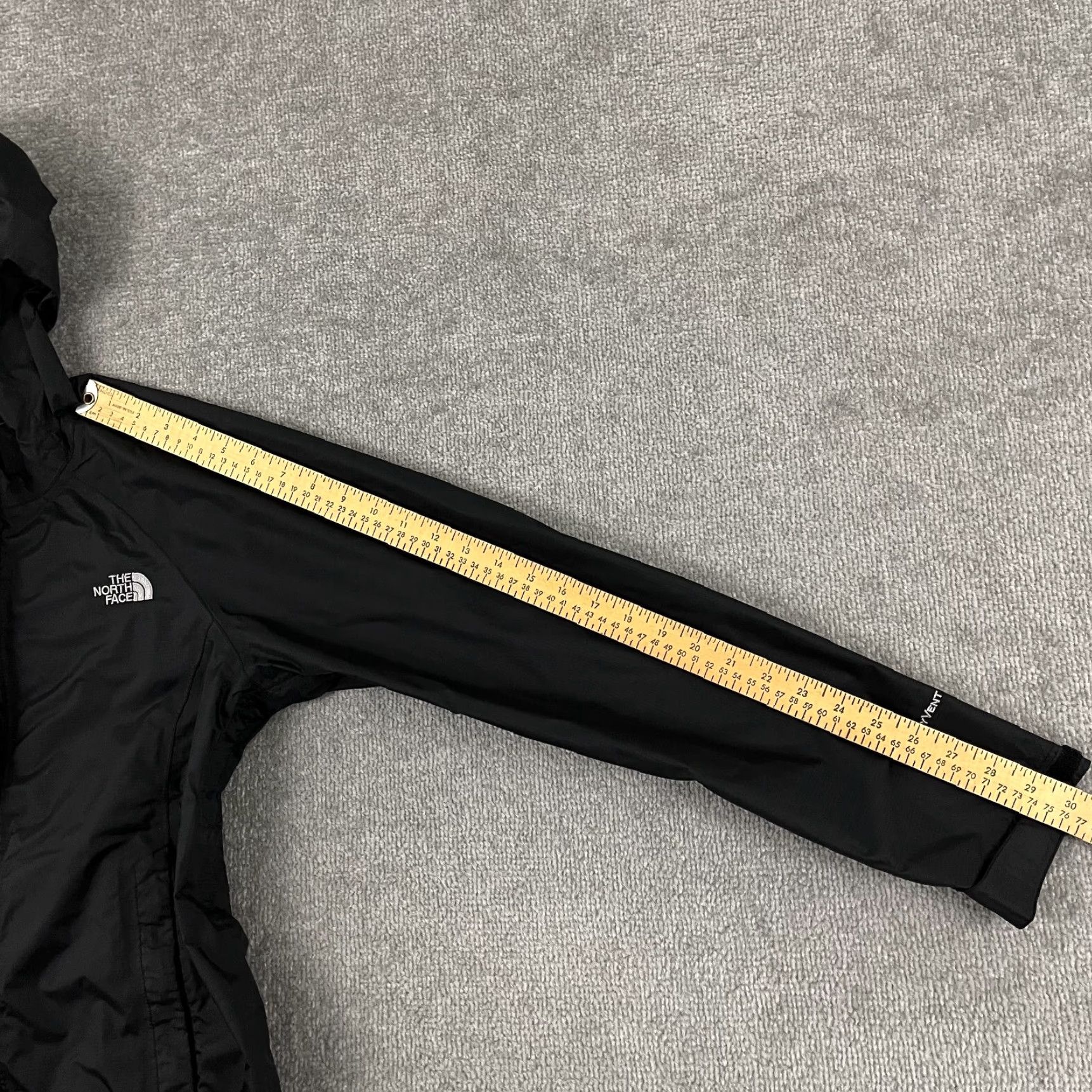 The North Face The North Face Jacket Medium Black Rain Coat Hooded Hiking Hyvent 2.5L Womens Size M / US 6-8 / IT 42-44 - 7 Thumbnail