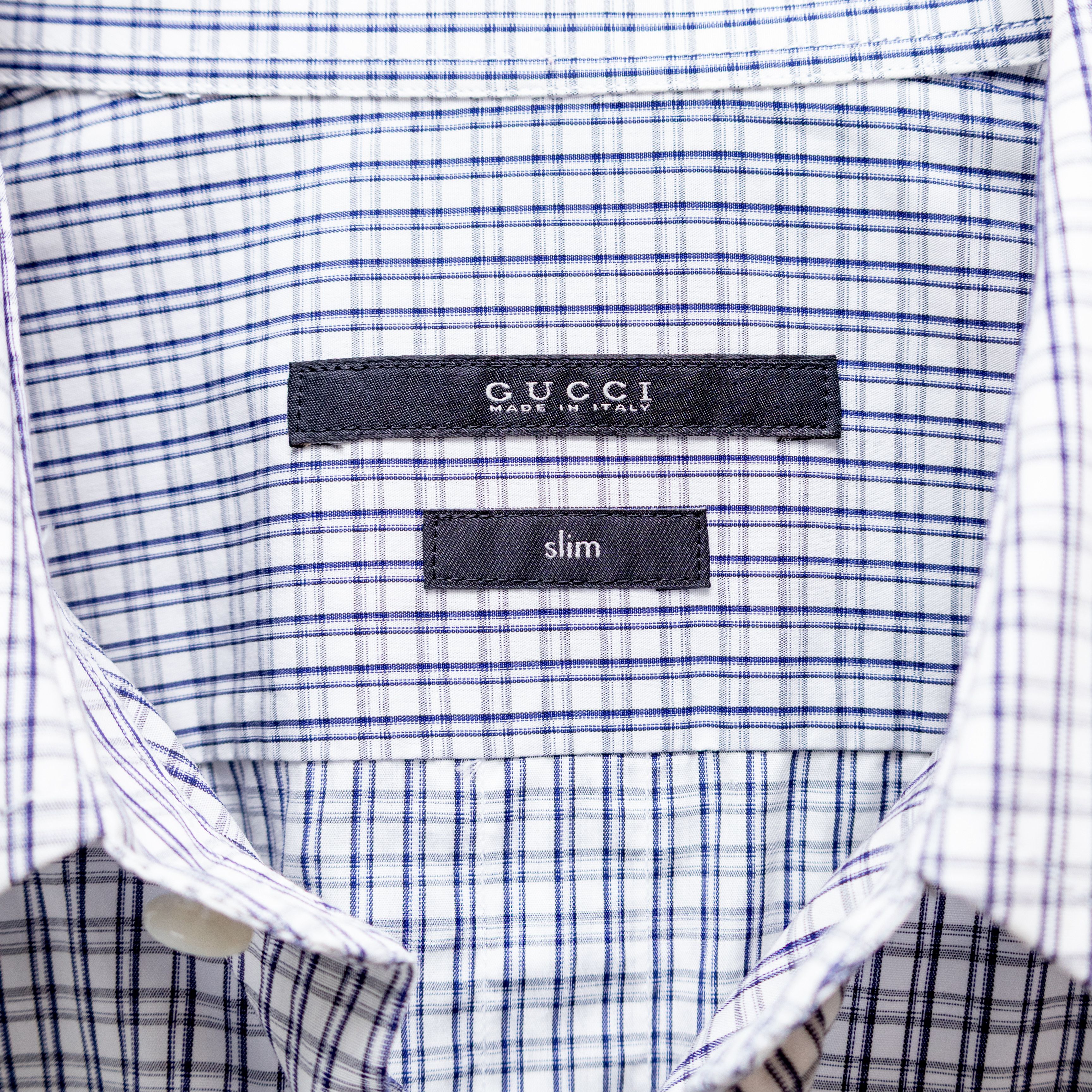 Gucci Vintage Gucci Men’s Slim Fit Checked Shirt Tom Ford Era Sz M Size US M / EU 48-50 / 2 - 3 Thumbnail