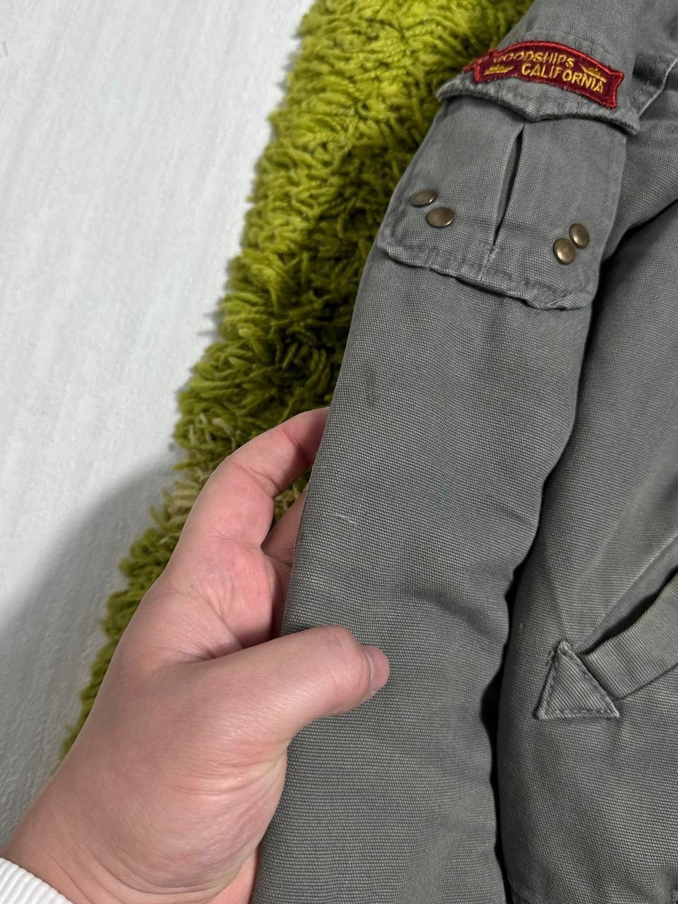 Japanese Brand Vintage Japanese Washed Cropped Fur LGB Style Bomber Jacket Size L / US 10 / IT 46 - 4 Thumbnail