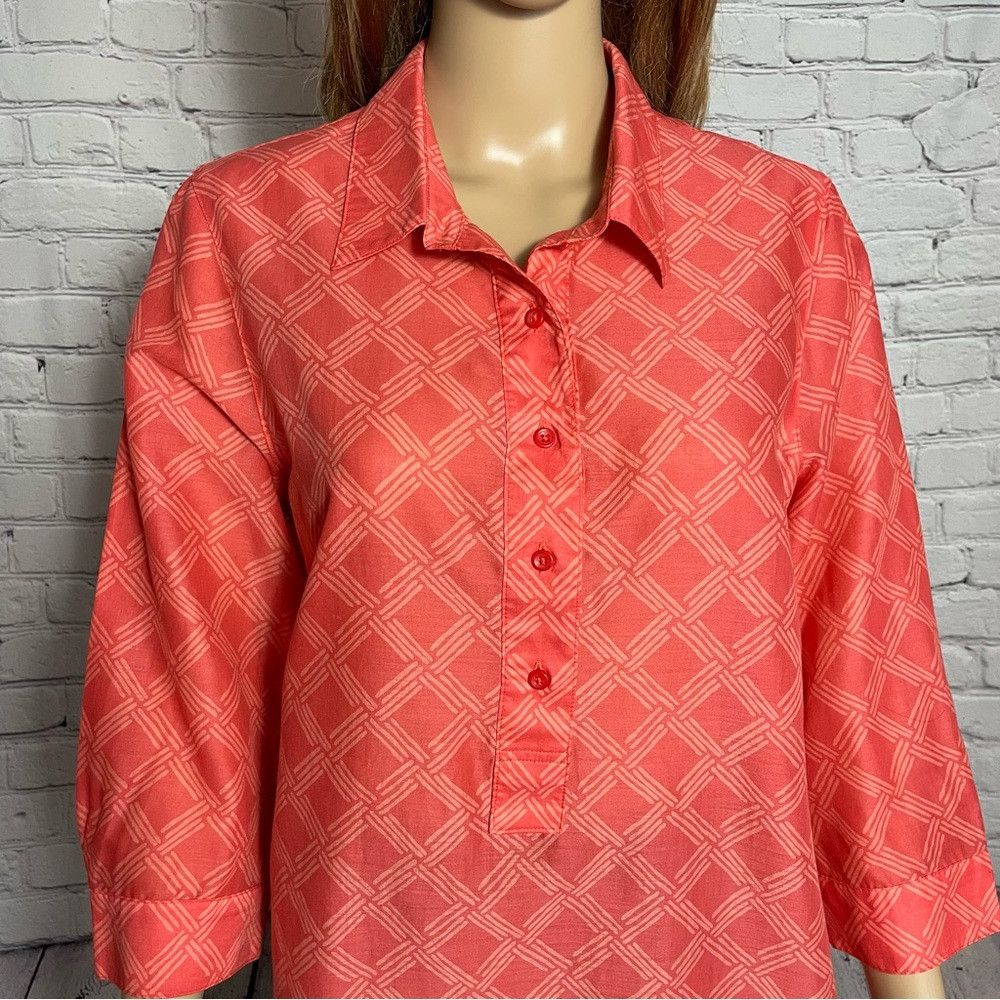 Coldwater Creek New Coldwater Creek Cotton 3/4 Sleeve No Iron Shirt Size M Size M / US 6-8 / IT 42-44 - 2 Thumbnail