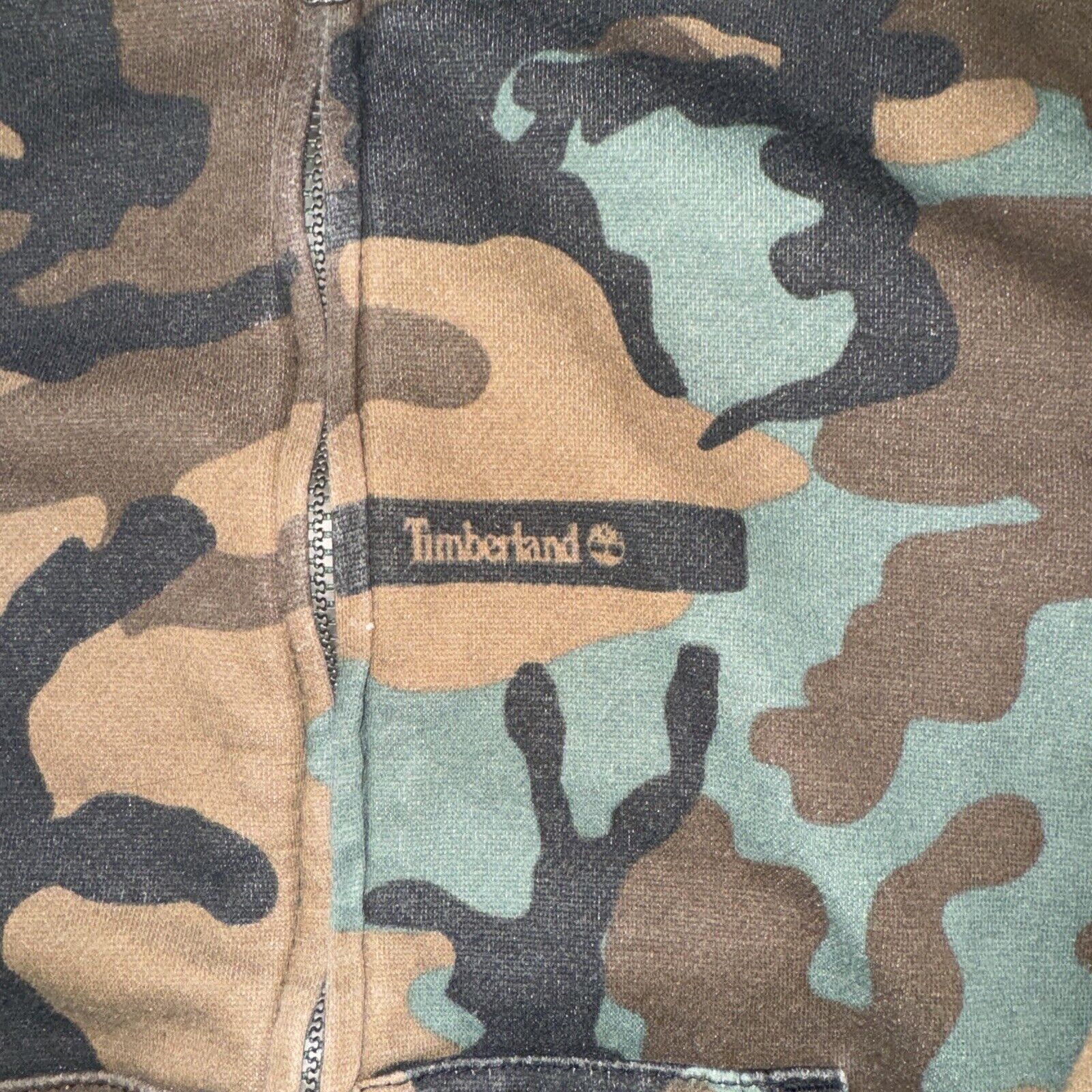 Japanese Brand × Timberland × Vintage Timberland Camo Full Zip Kids M 10/12 17x22 Adult XS Y2K Size US XS / EU 42 / 0 - 3 Thumbnail