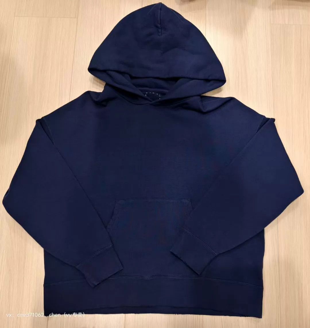 Visvim visvim 22ss amplus sb hoodie u.d navy 2 td uneven distressed Size US M / EU 48-50 / 2 - 1 Thumbnail