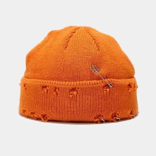 Other Maruyama x Ruuko Distressed Orange Beanie Size ONE SIZE - 5 Thumbnail