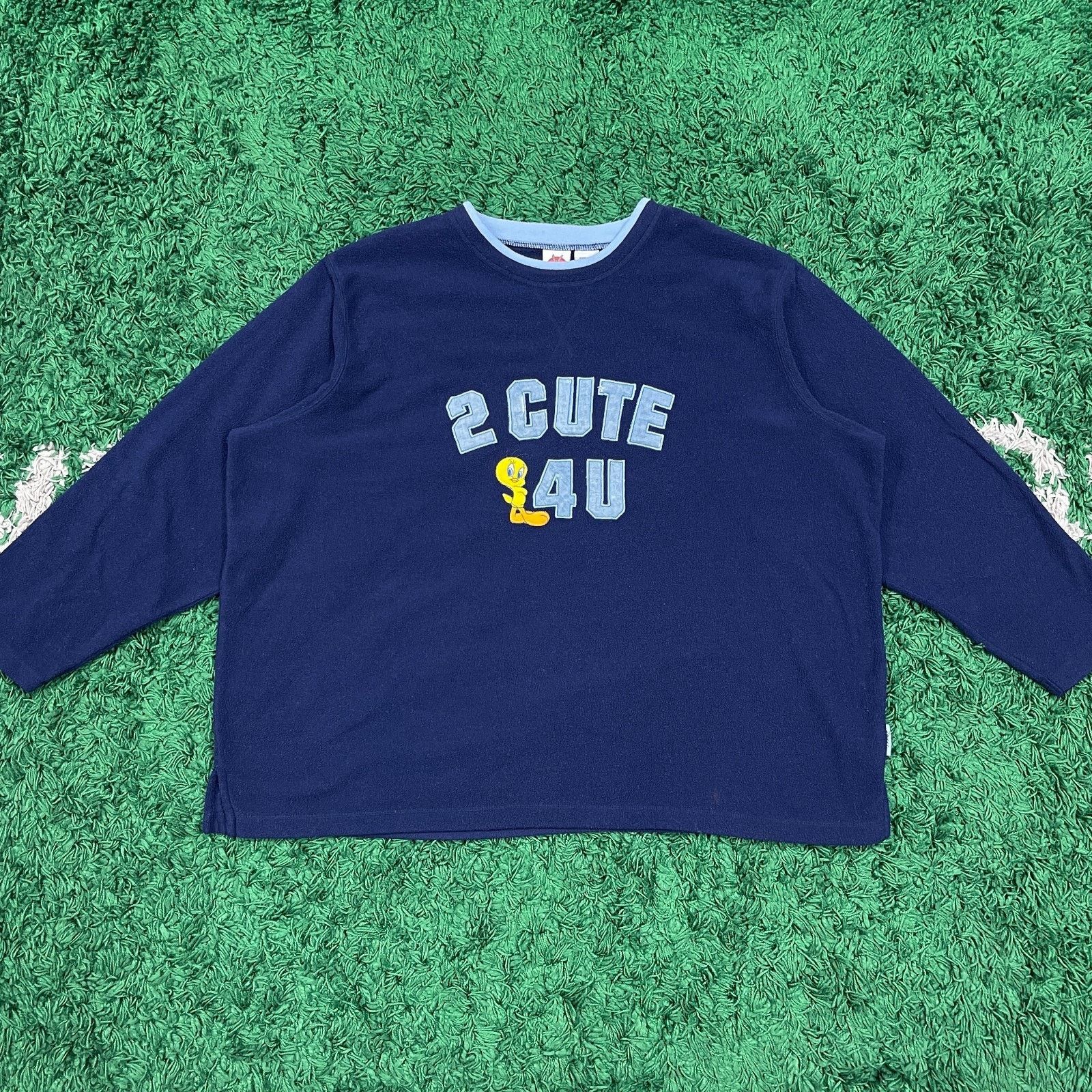 Vintage × Warner Bros Looney Tunes Tweety Bird 2 Cute 4 U fleece sweater 26W Size XL / US 12-14 / IT 48-50 - 1 Thumbnail