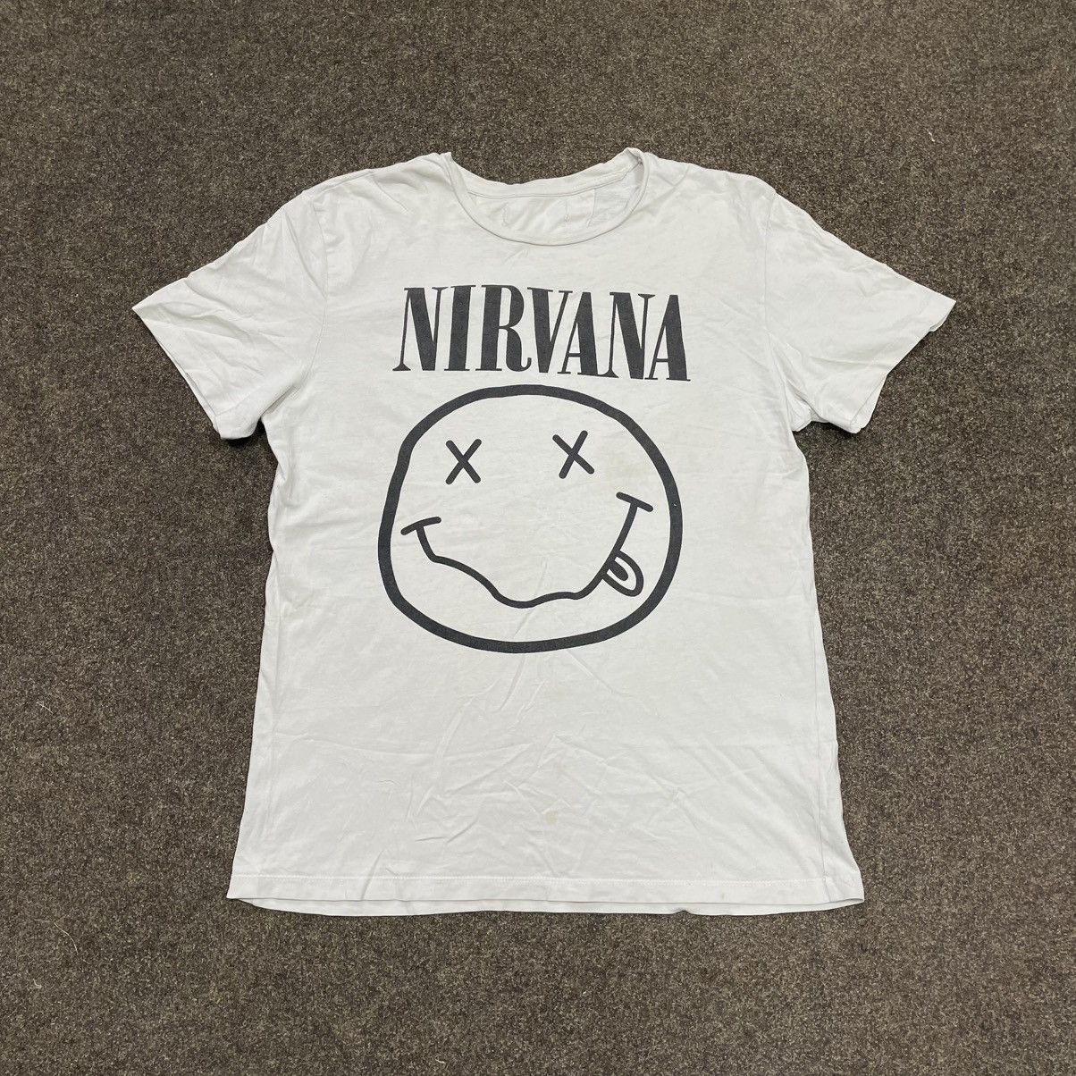 Band Tees vintage y2k Nirvana Tour rock goth vamp horror face opium Size US M / EU 48-50 / 2 - 1 Thumbnail