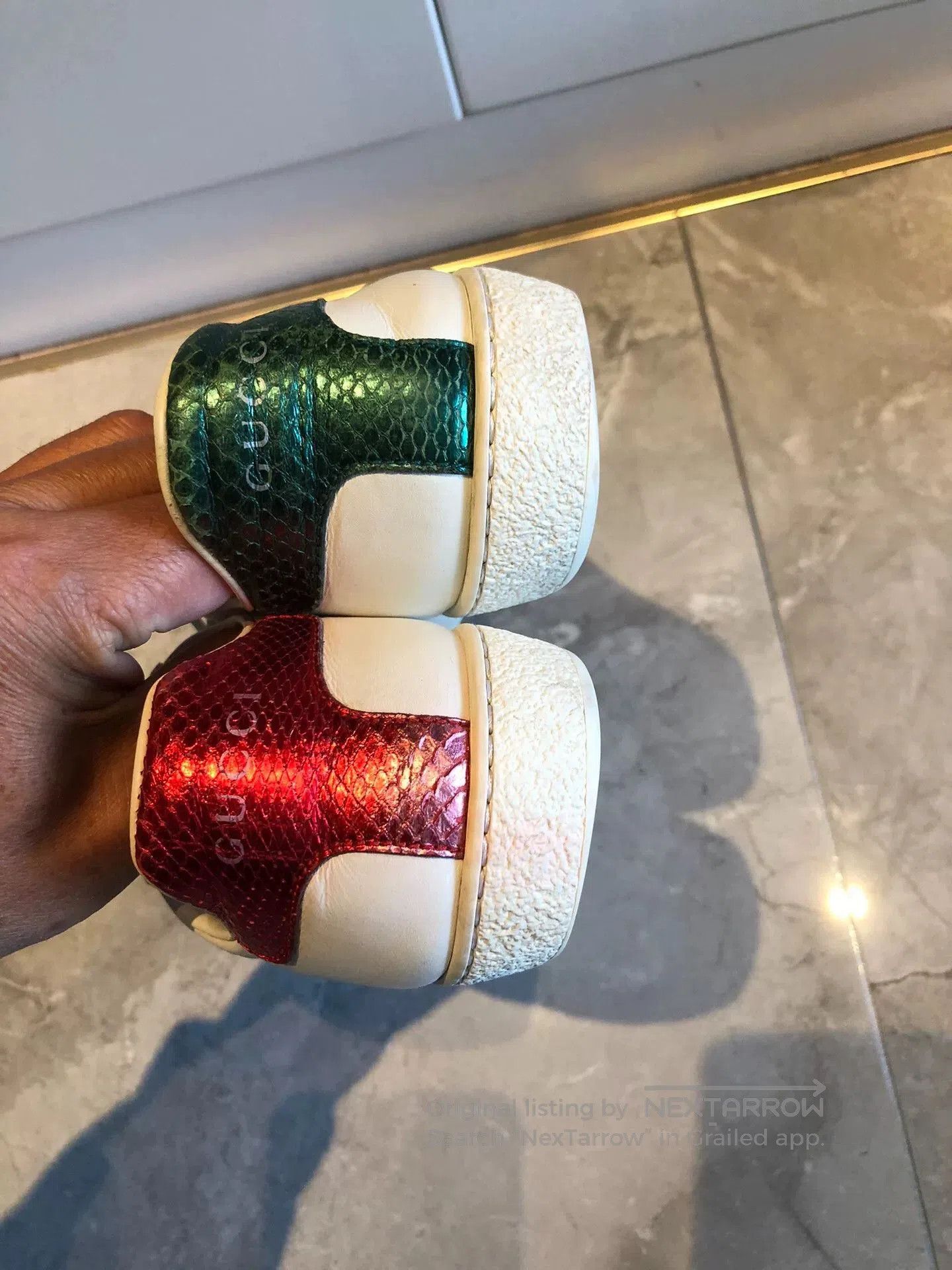 Gucci Gucci classic bee leather women's sneakers. Size US 5 / IT 35 - 7 Thumbnail