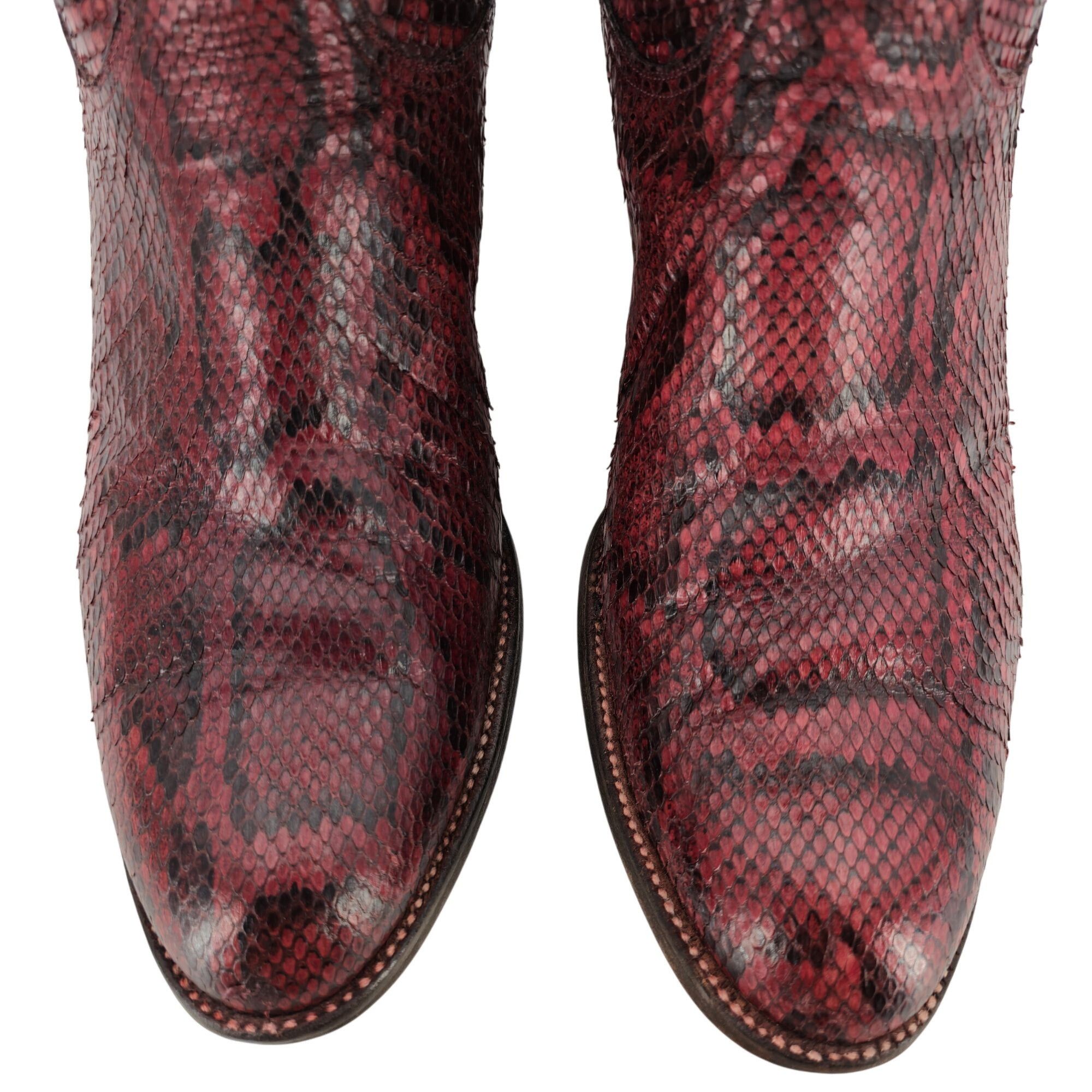 Lucchese Lucchese San Antonio Full Burmese Python Mens 11.5D Cowboy Size US 11.5 / EU 44-45 - 2 Thumbnail