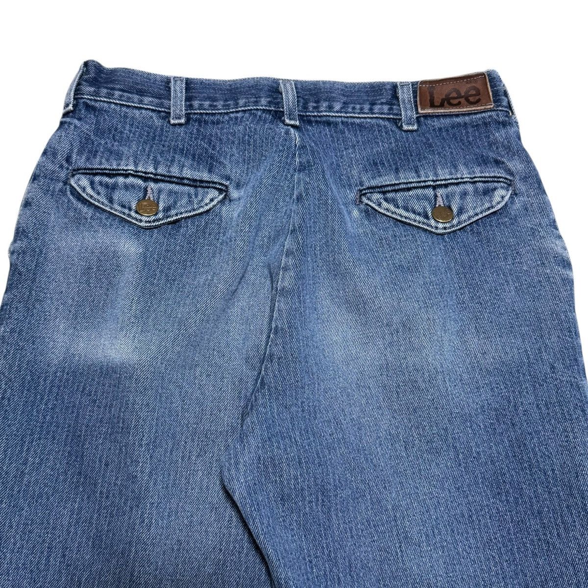 Lee × Vintage Vintage Lee Pinstripe Straight Leg Medium Wash Jeans 28x30 Size 28" / US 6 / IT 42 - 3 Thumbnail