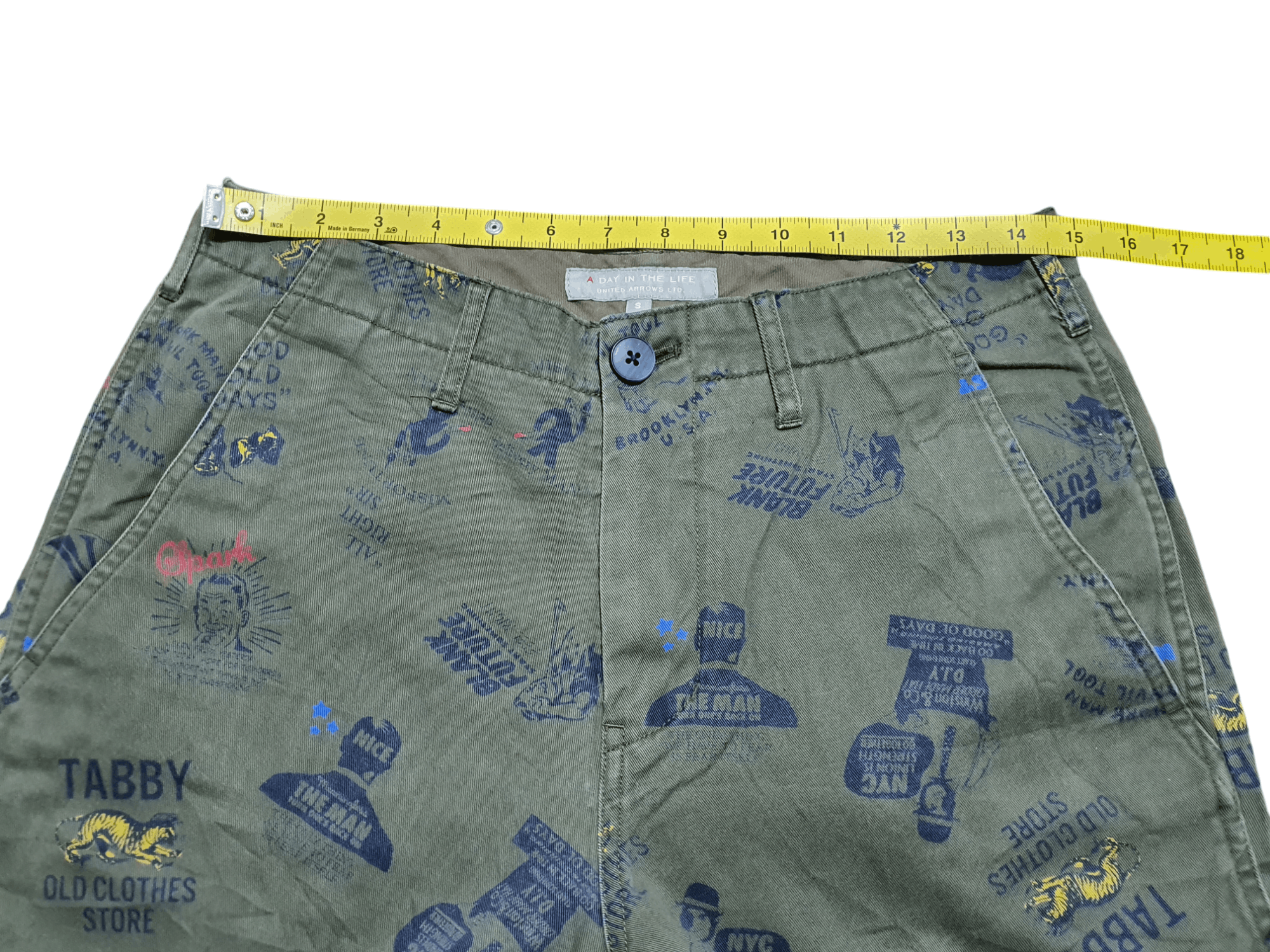 Japanese Brand × United Arrows UNITED ARROWS A DAY IN THE LIFE 29/37.5 FULL PRINT PANTS Size US 29 - 8 Thumbnail