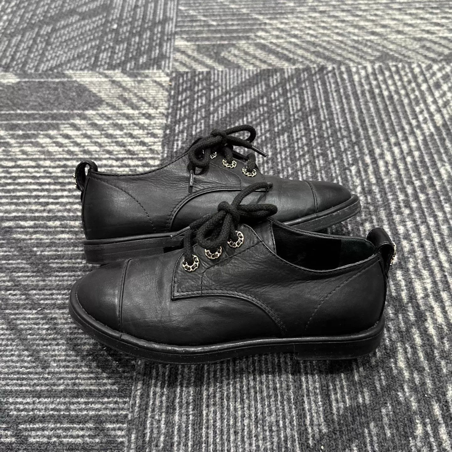 Chanel Chanel Black Leather Loafers 35 Size US 4.5 / IT 34.5 - 4 Thumbnail
