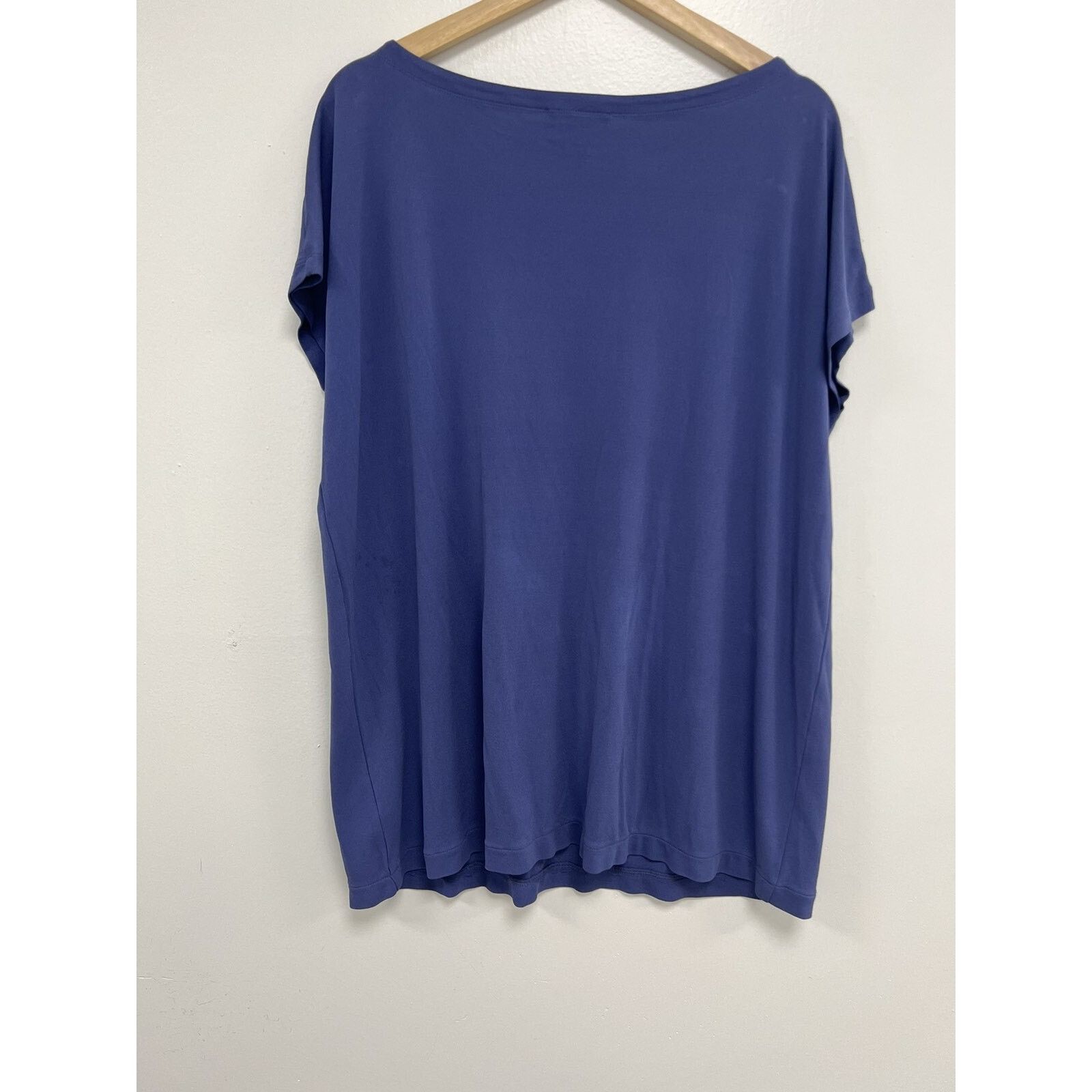 Eileen Fisher EILEEN FISHER Women Interlock Scoop Neck Navy S A001922 Size S / US 4 / IT 40 - 5 Thumbnail