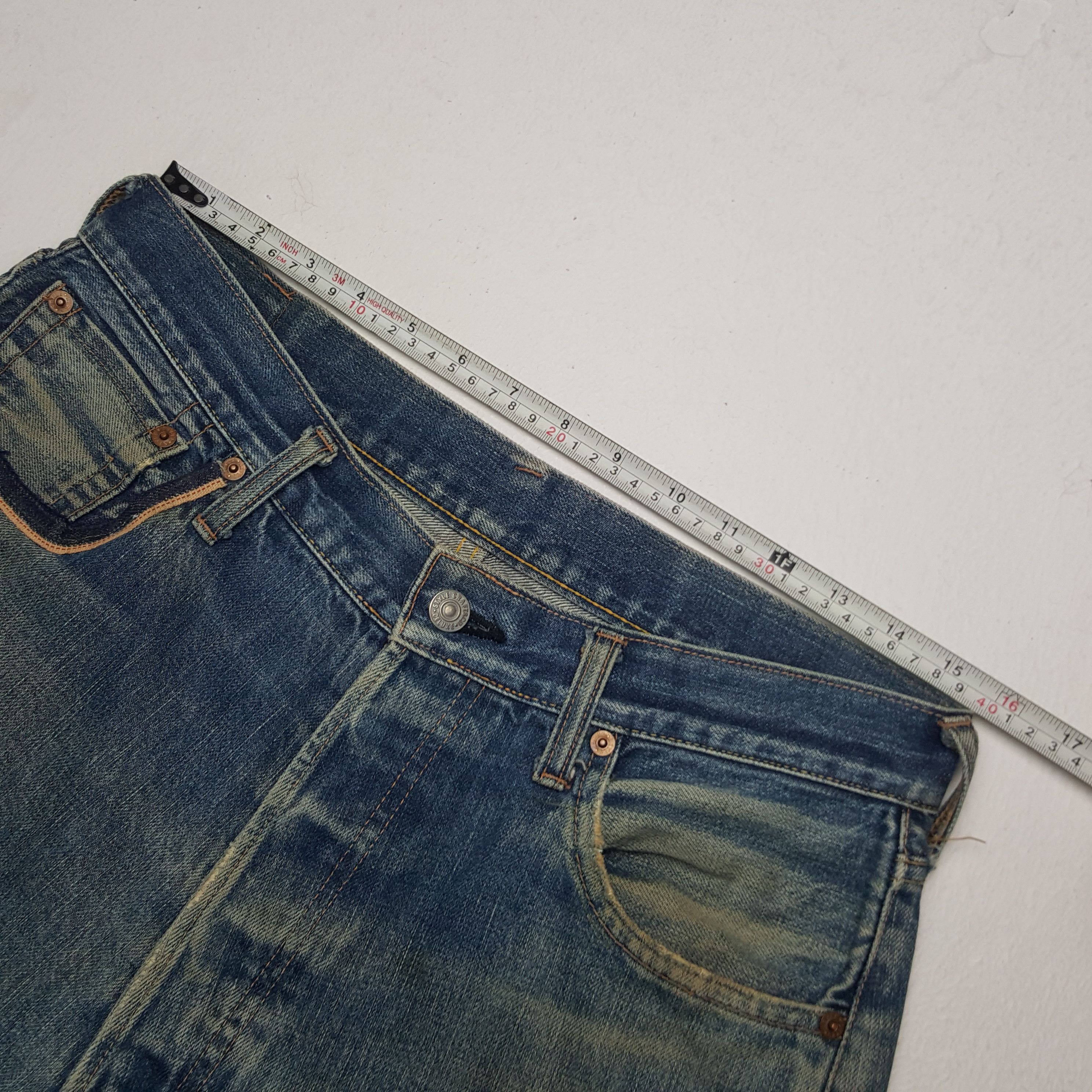 Japanese Brand × Vintage Vintage Evis Japanese Brand Daicocok Custom Art Denim Jeans Size US 31 - 10 Thumbnail