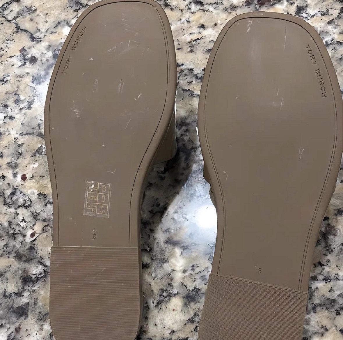 Tory Burch Toasted Sesame Tory Burch Double-T Leather Sport Slide Size US 8 / IT 38 - 2 Thumbnail