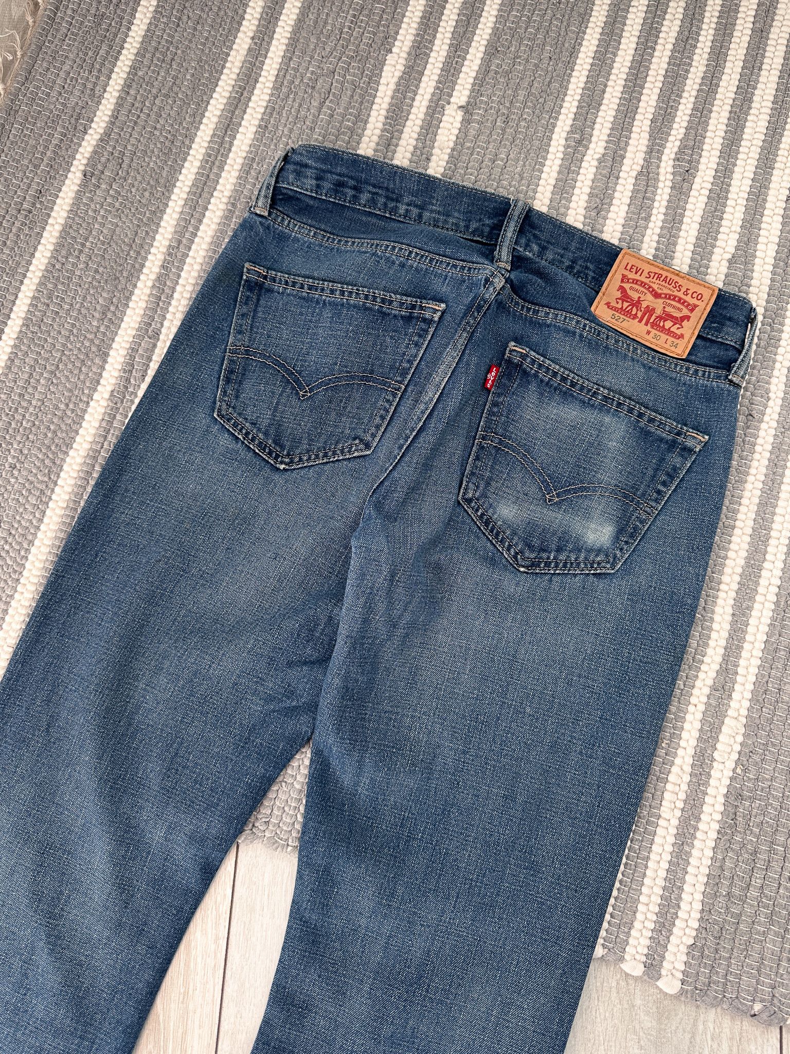 Levi's Levi's 527 Flare Blue Denim Jeans Pants Size 30" / US 8 / IT 44 - 4 Thumbnail