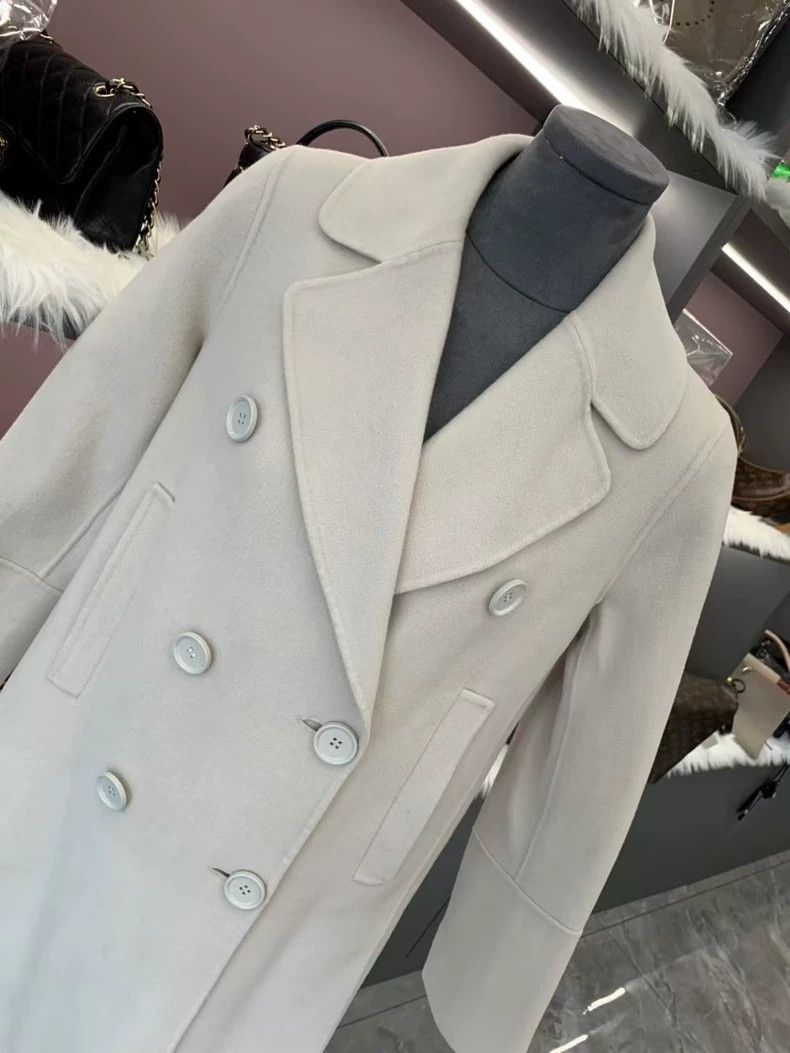 Max Mara Max Mara Glacier White Wool Coat Size M / US 6-8 / IT 42-44 - 4 Thumbnail