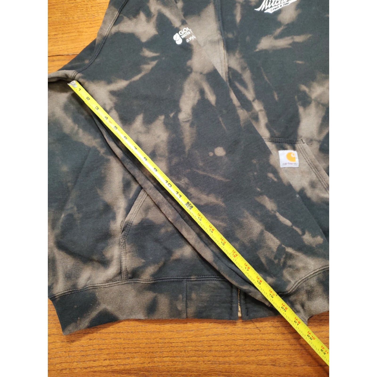 Carhartt Carhartt Hoodie Full Zip Mens XL Black Tie Dye Acid Wash Sweatshirt Regular Fit Size US XL / EU 56 / 4 - 7 Thumbnail
