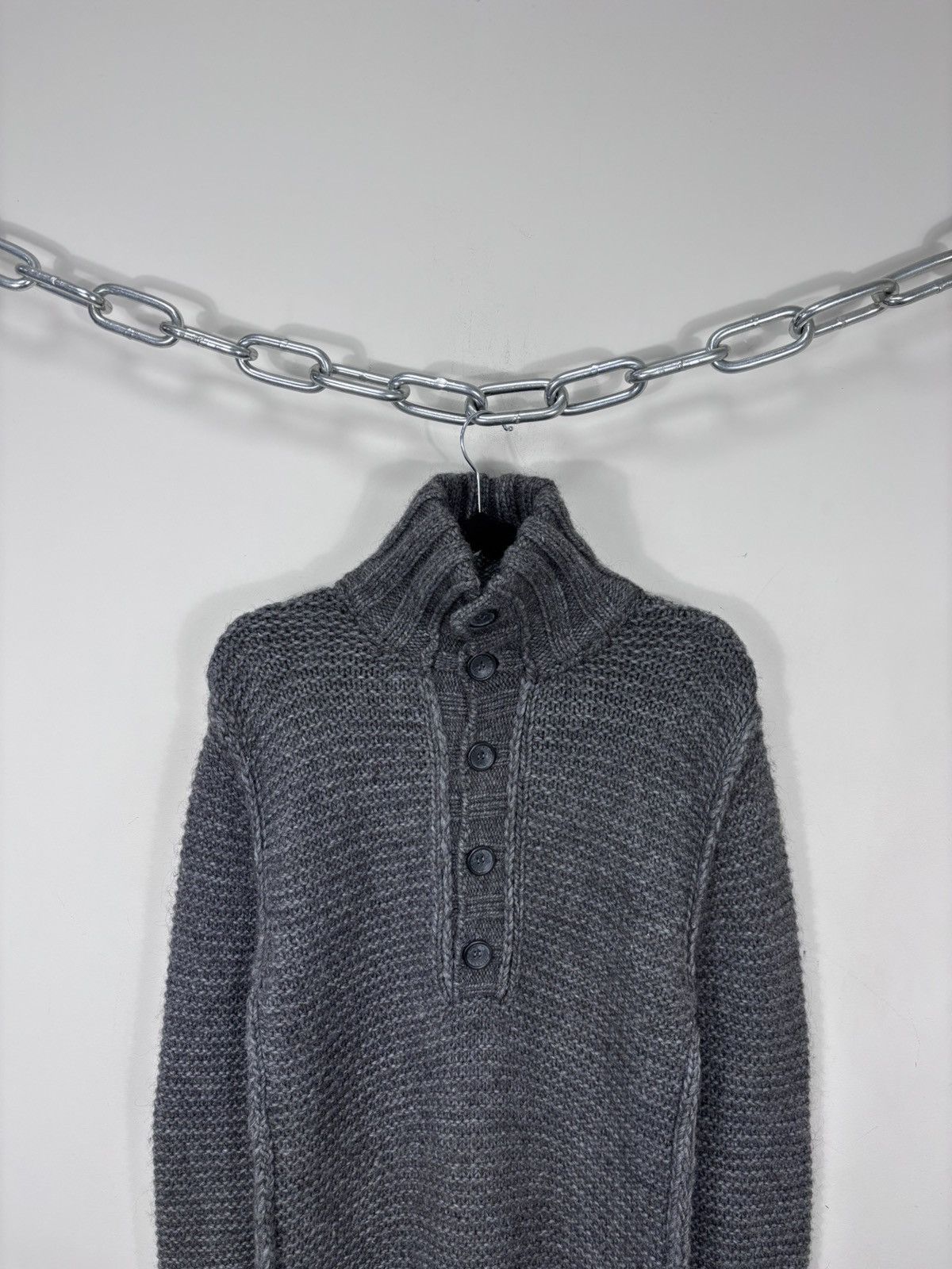 Dolce & Gabbana Vintage Dolce & Gabbana 2000s Quilted Buttoned Wool Sweater Size US M / EU 48-50 / 2 - 2 Thumbnail