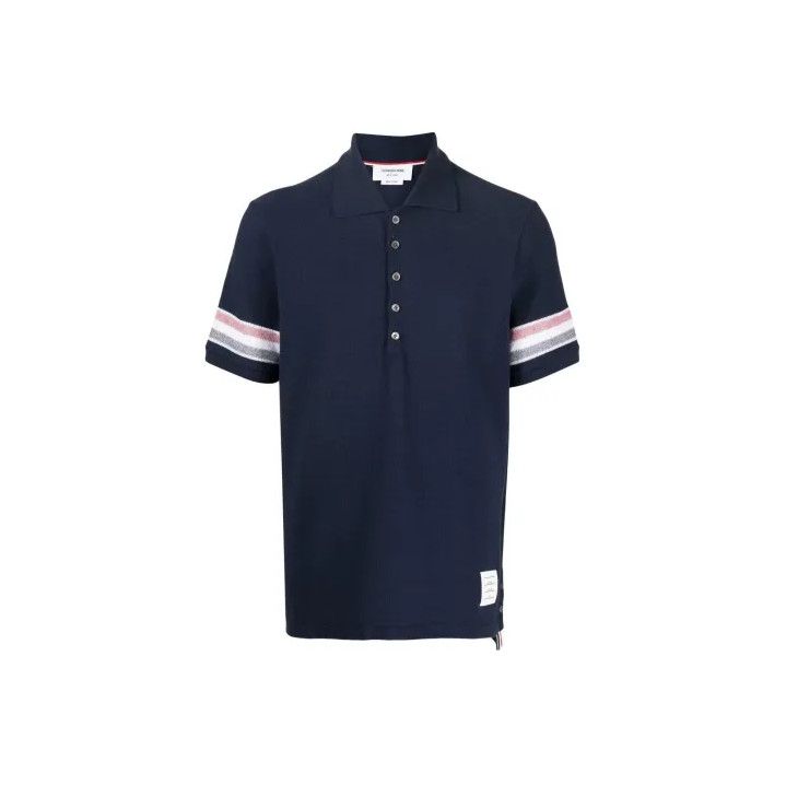 Thom Browne Thom Browne Summer Polo Shirt with Stripes Size US S / EU 44-46 / 1 - 1 Thumbnail