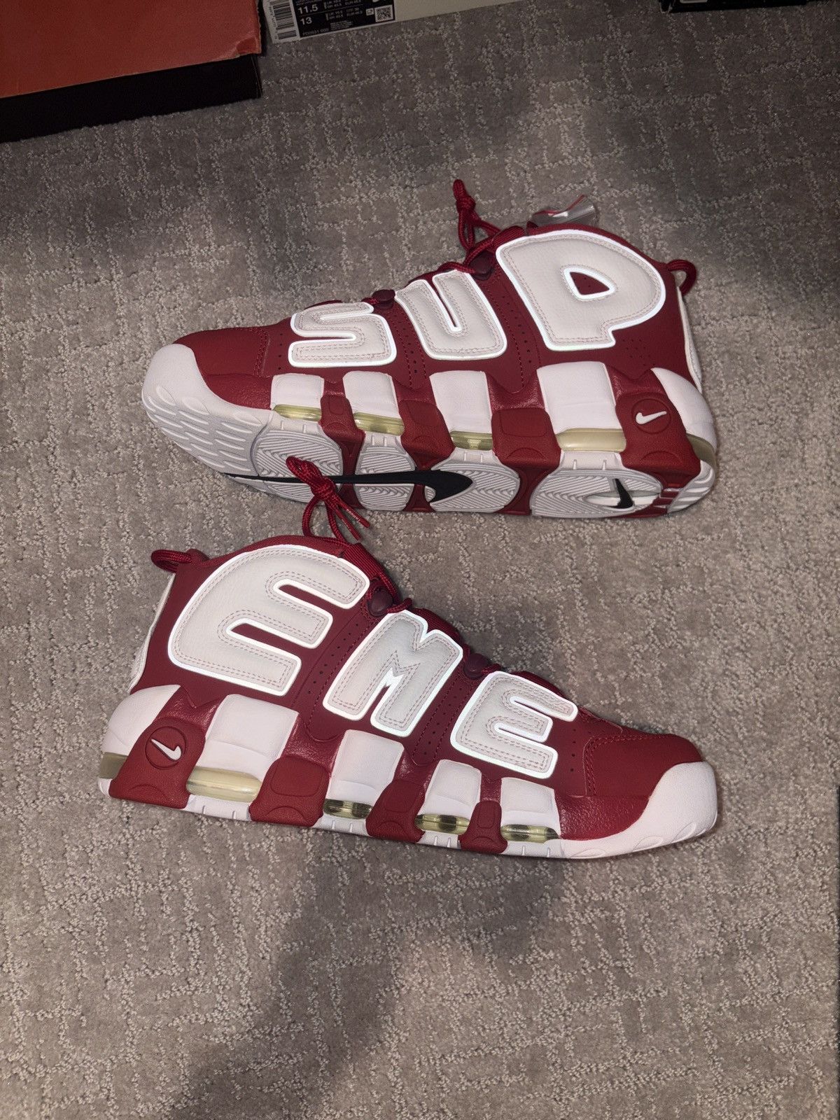 Nike × Supreme Supreme uptempo Size US 11 / EU 44 - 2 Thumbnail
