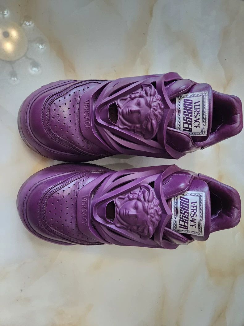 Versace Versace Spaceship shoes purple cowhide Medusa avatar desig Size US 9 / EU 42 - 3 Thumbnail