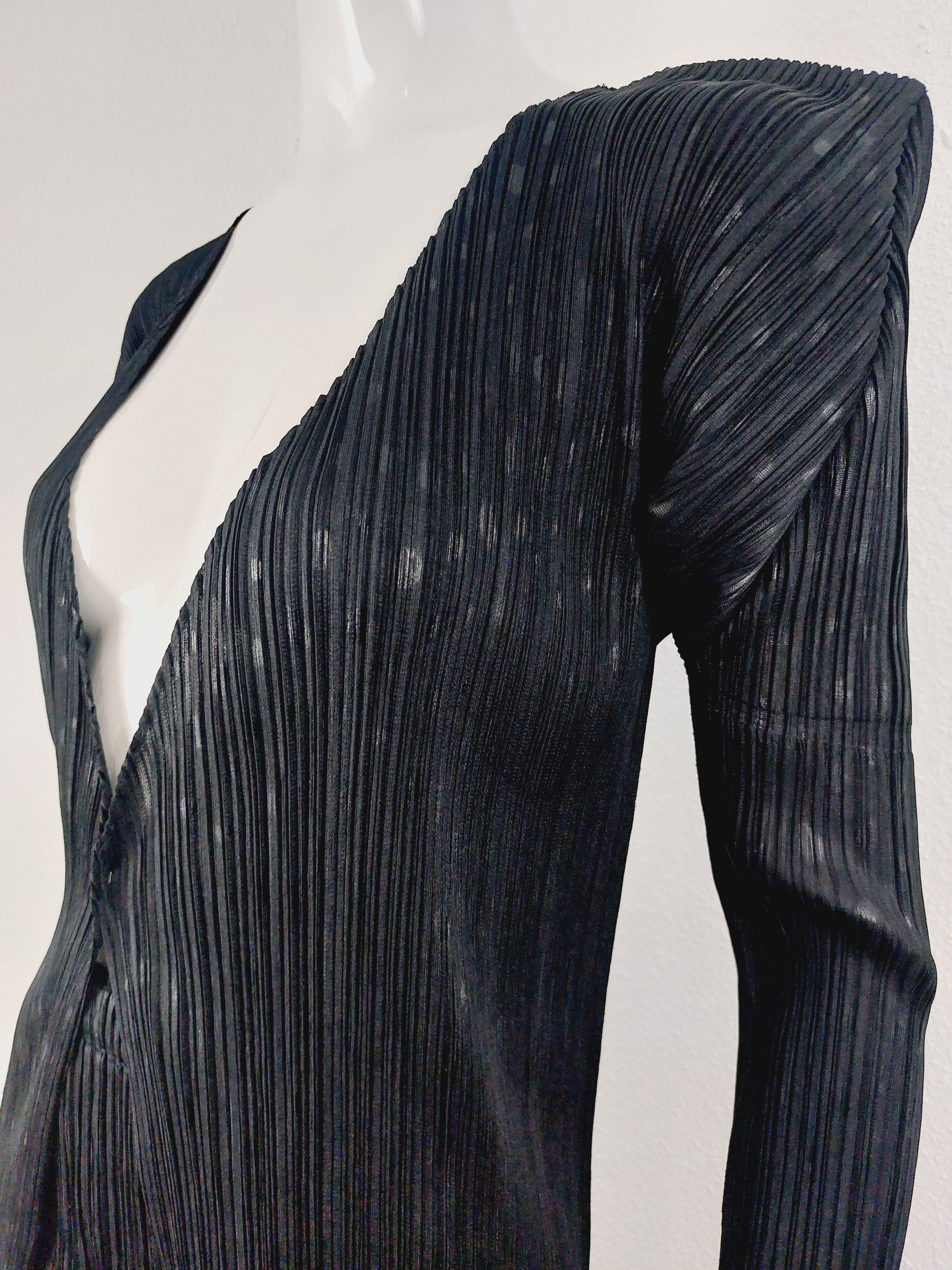 Issey Miyake Issey Miyake Pleats Please Dot Dotted Black Blazer Jacket Size ONE SIZE - 12 Thumbnail