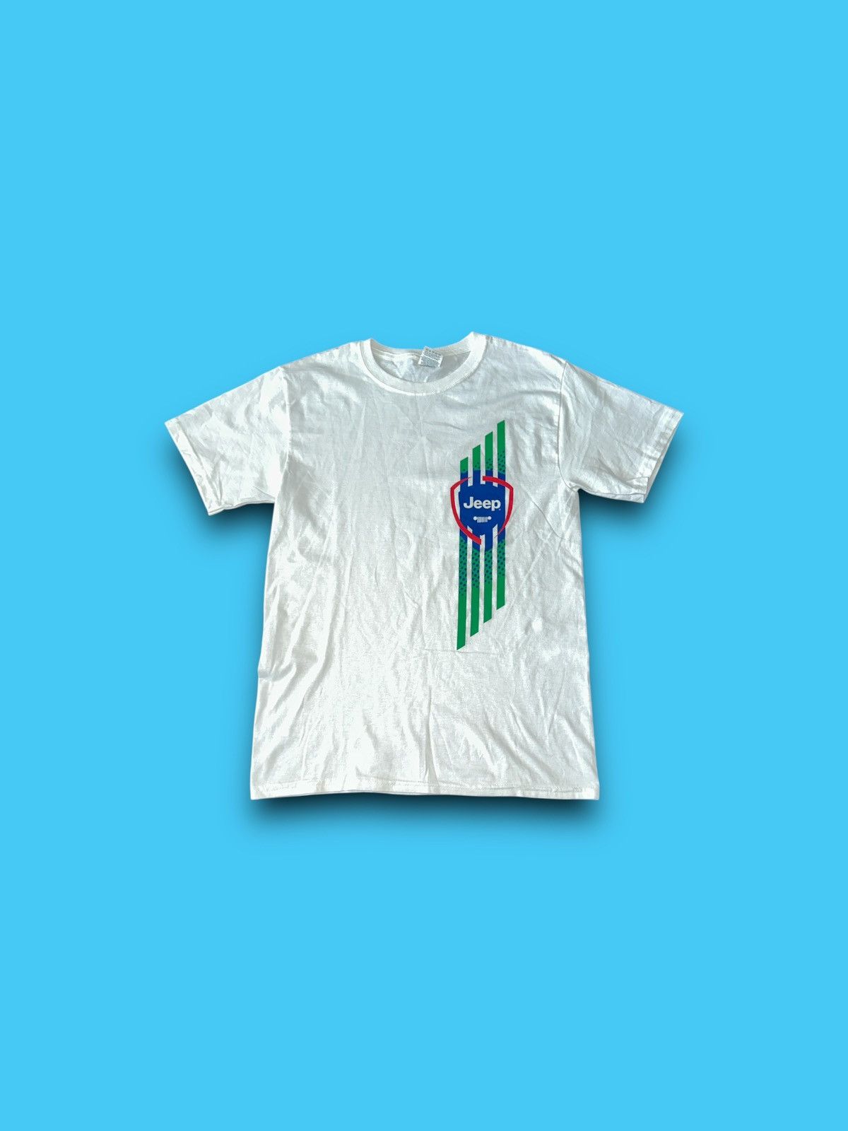 Vintage Vintage Jeep grill stripes fruit of the loom t-shirt small Size US S / EU 44-46 / 1 - 2 Thumbnail