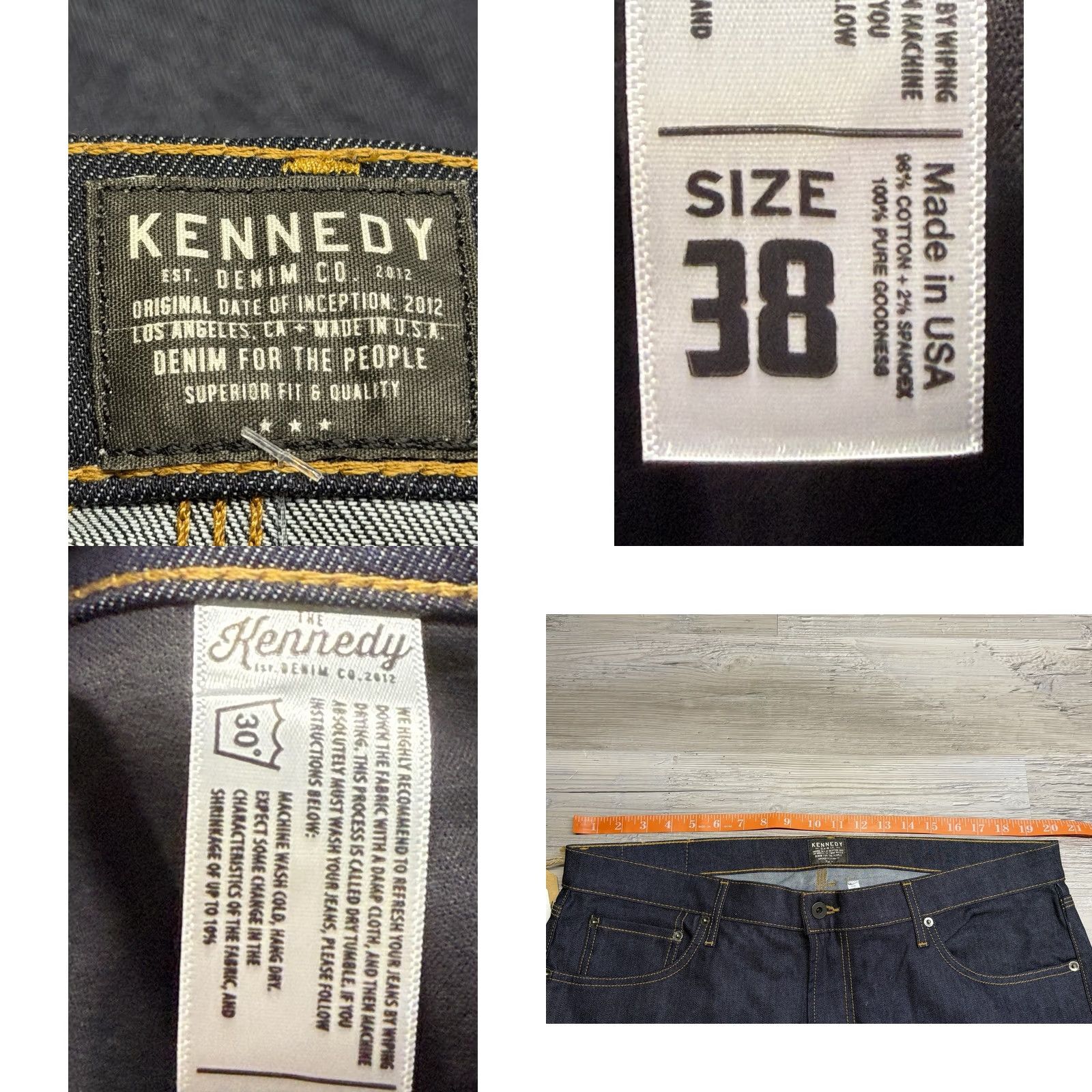 Vintage Kennedy The Kennedy Denim Co Jeans Mens 38 Blue 5 Pocket Denim Straight NWT Denim Co Brand Shirt Shorte? Size US 38 / EU 54 - 9 Thumbnail