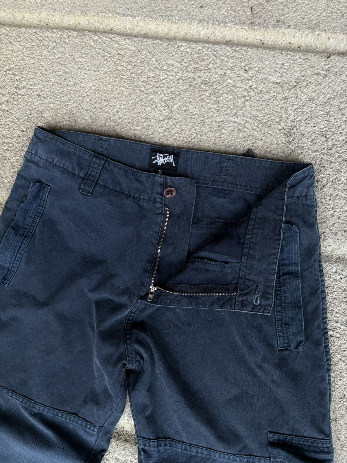 Stussy Vintage Stussy Double Knee Cargo Baggy Pants Tactical Size US 34 / EU 50 - 5 Thumbnail