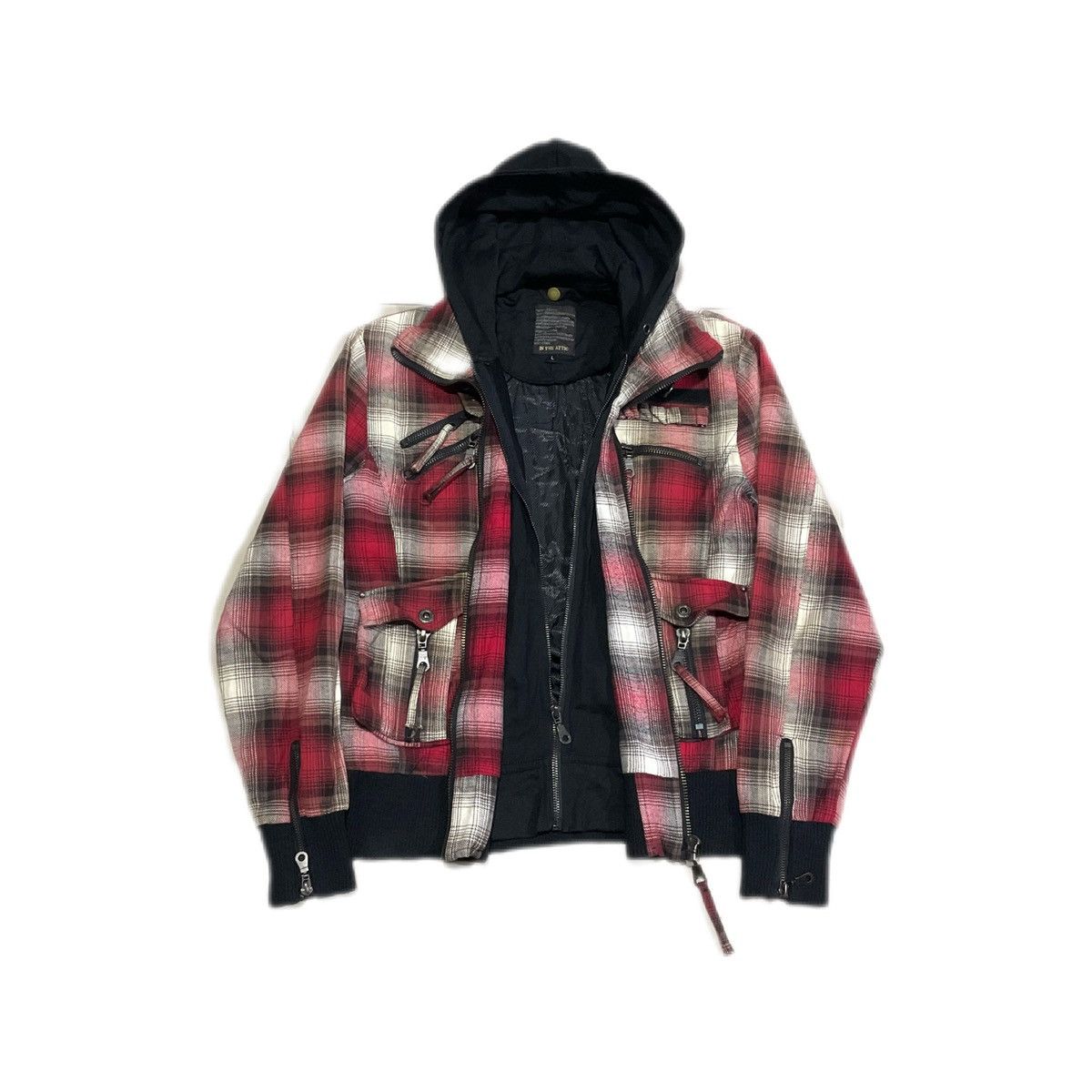 Hysteric Glamour 🔥Sick Y2K In The Attic Double Layer Jacket Hood Zipper Punk Size US L / EU 52-54 / 3 - 1 Thumbnail