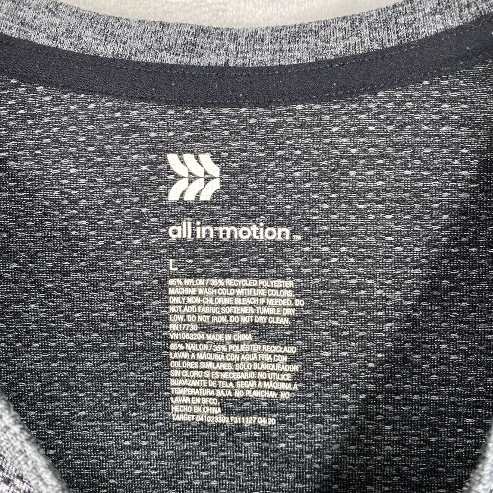Vintage All In Motion Tee Shirt Mens L Gray Vented Short Sleeve Knit Size US L / EU 52-54 / 3 - 3 Thumbnail