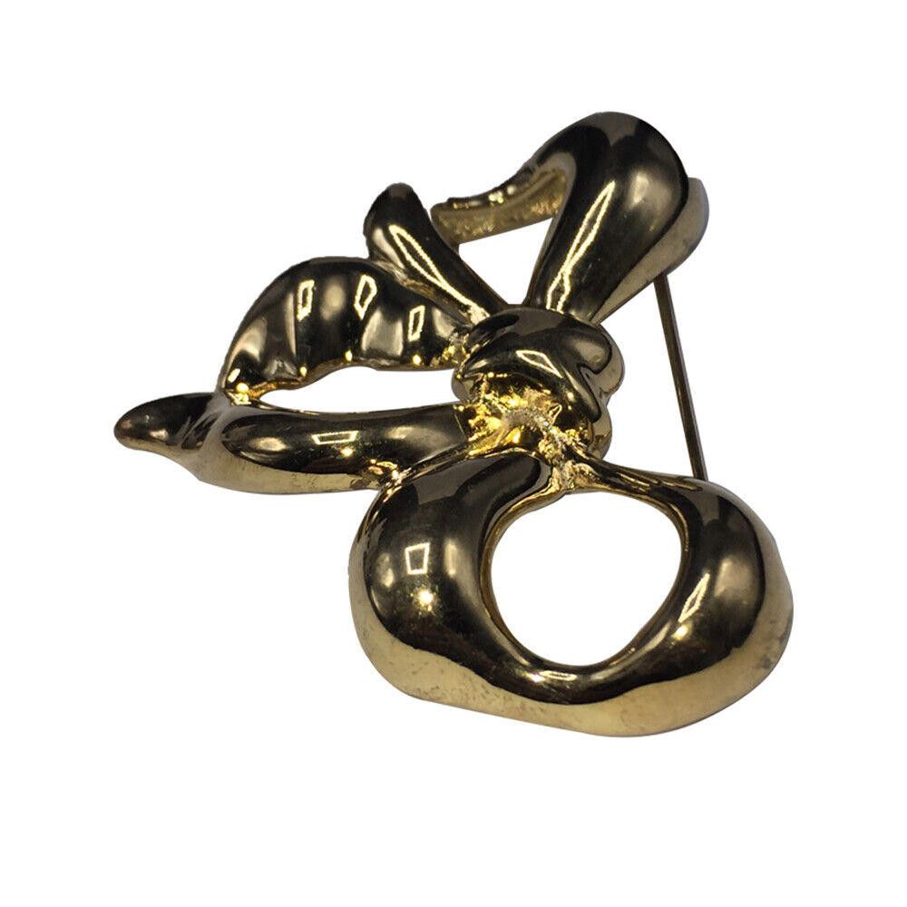 Givenchy Givenchy Ribbon Bow Pin 18 kt Gold Plated Size ONE SIZE - 2 Thumbnail