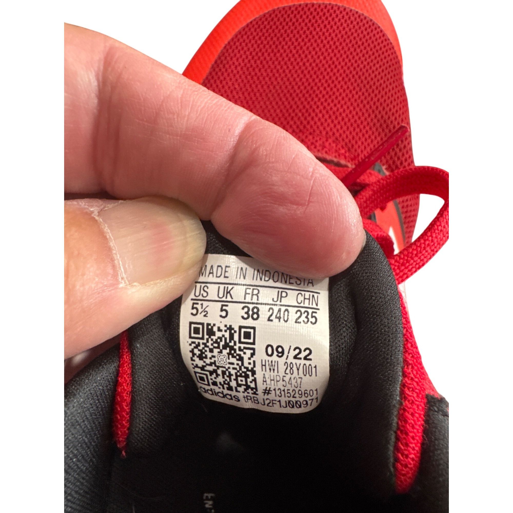 Adidas Adidas womans red Athletic Running Shoes Size 5.5 SKU 9017 Size US 5.5 / IT 35.5 - 6 Thumbnail