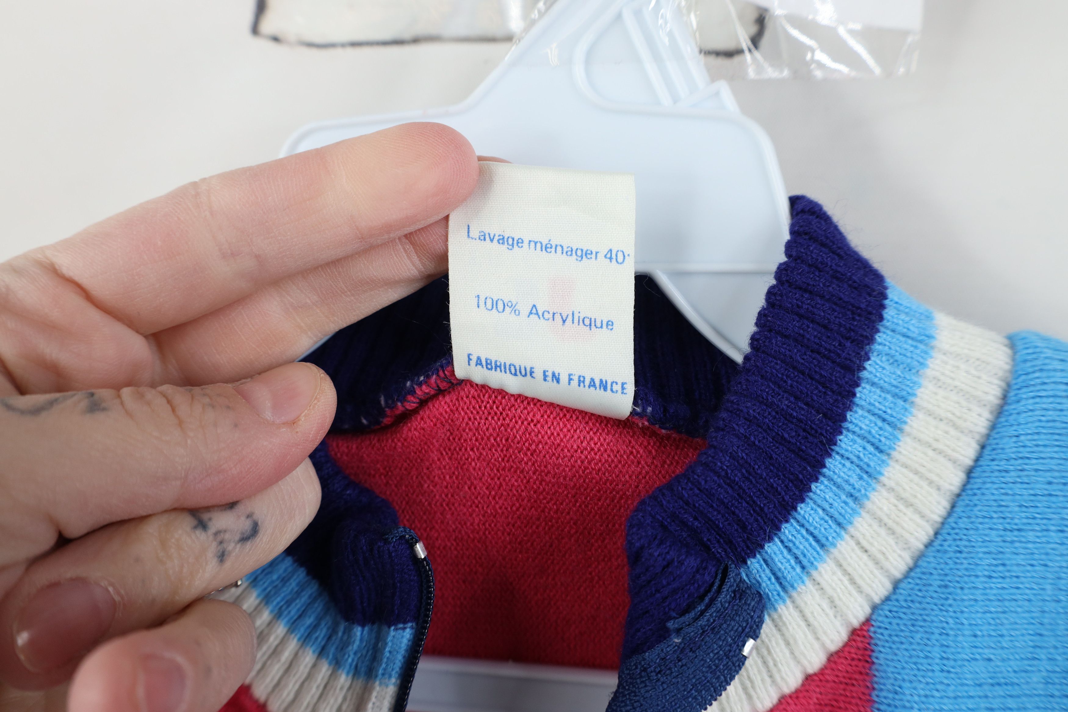 Vintage Vintage 80s Cycles Mercier Knit Long Sleeve Cycling Jersey Size US M / EU 48-50 / 2 - 10 Thumbnail