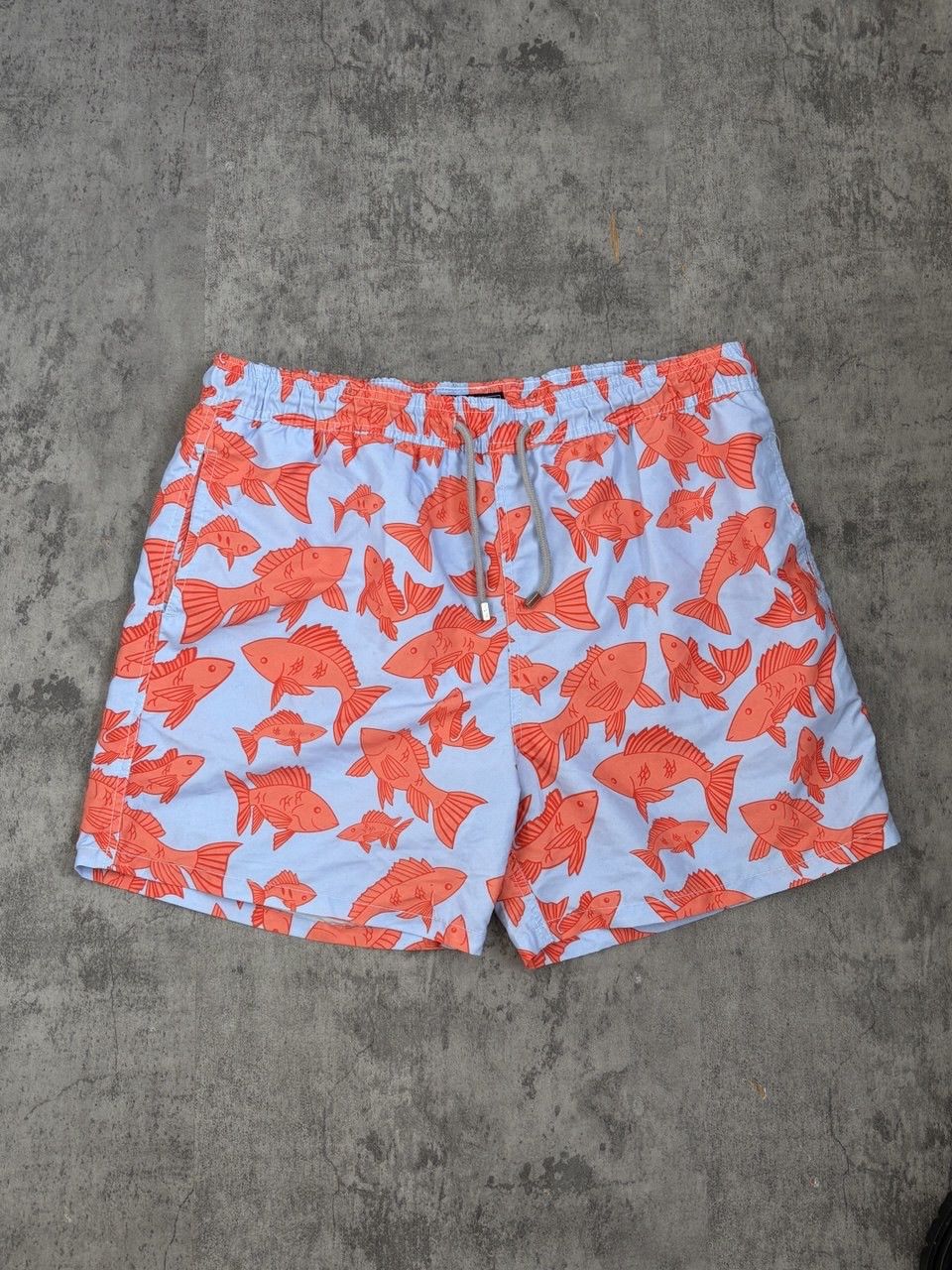 Vilebrequin Vilebrequin Fish AOP Blue Orange Shorts Swim Size US 39 - 2 Thumbnail