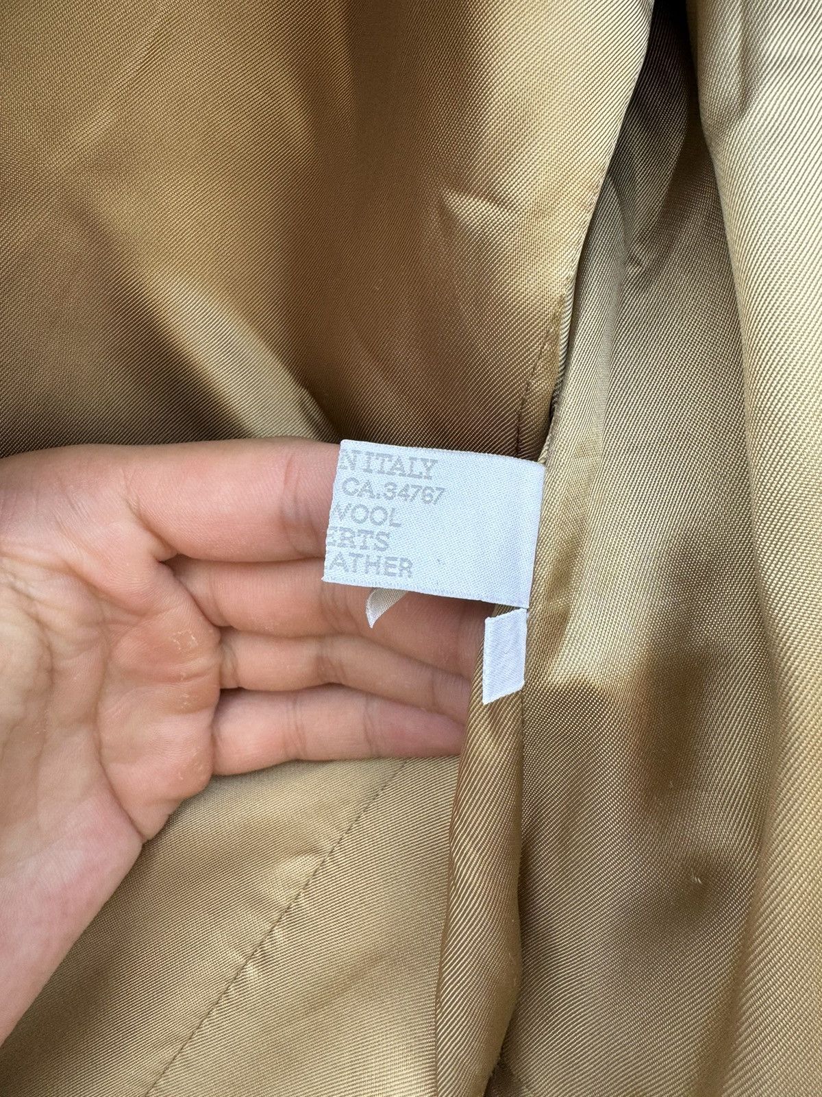 Prada Prada Vintage AW99 Camel Wool Jacket size 44 Size M / US 6-8 / IT 42-44 - 17 Thumbnail