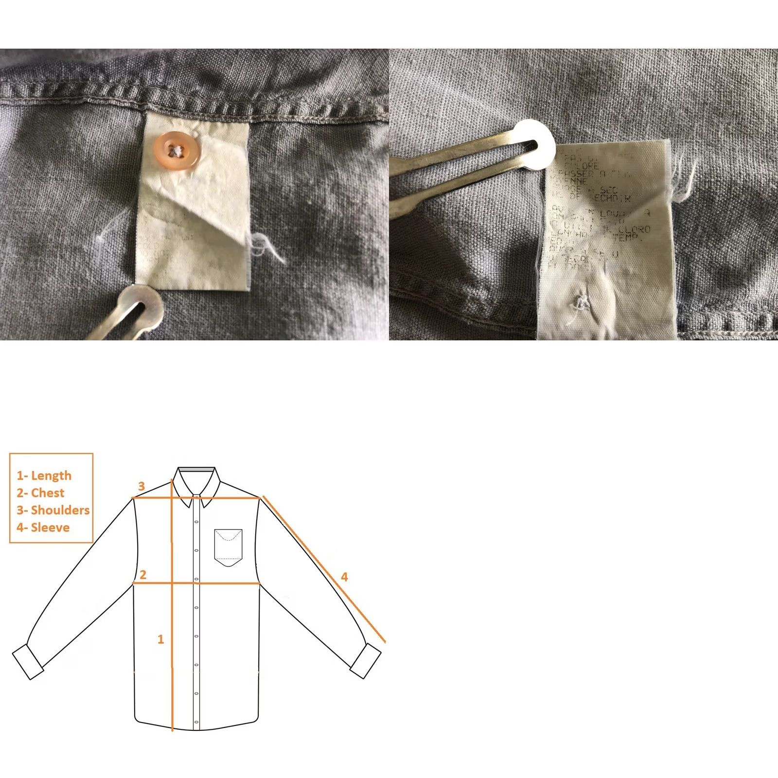Hugo Boss HUGO BOSS Shirt Mens L Gray Men Size Linen Blend Long Sleeve Size US L / EU 52-54 / 3 - 9 Thumbnail