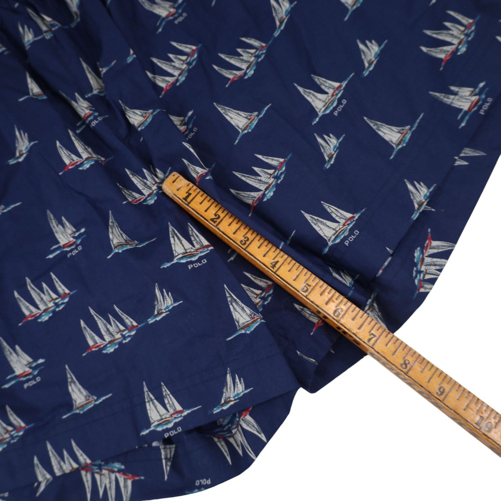 Polo Ralph Lauren × Vintage Vintage Polo Ralph Lauren Allover Ship Print Swim Trunks Size US 30 / EU 46 - 6 Thumbnail