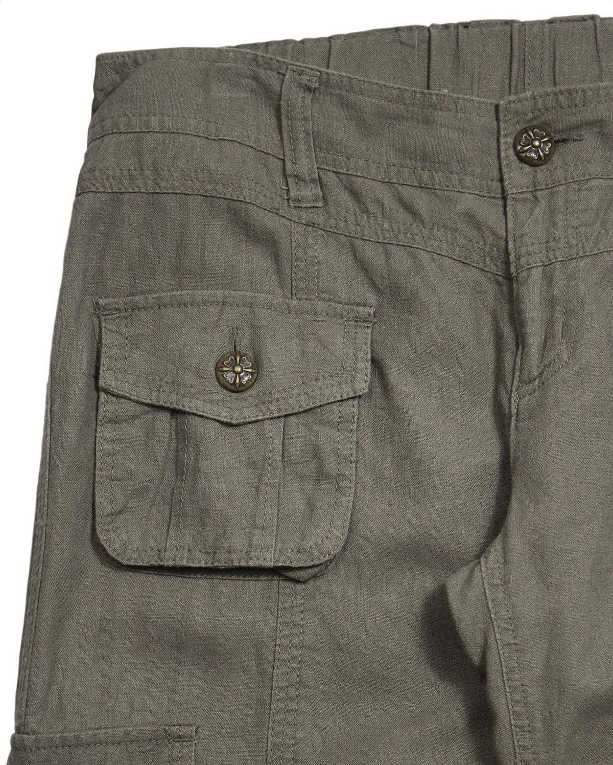 If Six Was Nine 2000S GALYGE LINEN 6 POCKET CARGO PANTS Size US 33 - 2 Thumbnail