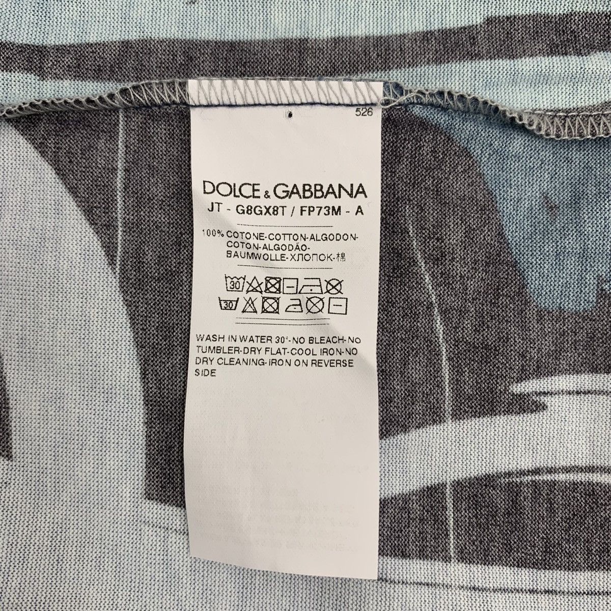 Dolce & Gabbana Dolce & Gabbana Music Note Print Short Sleeve T-Shirt K26WX Size US XS / EU 42 / 0 - 6 Thumbnail