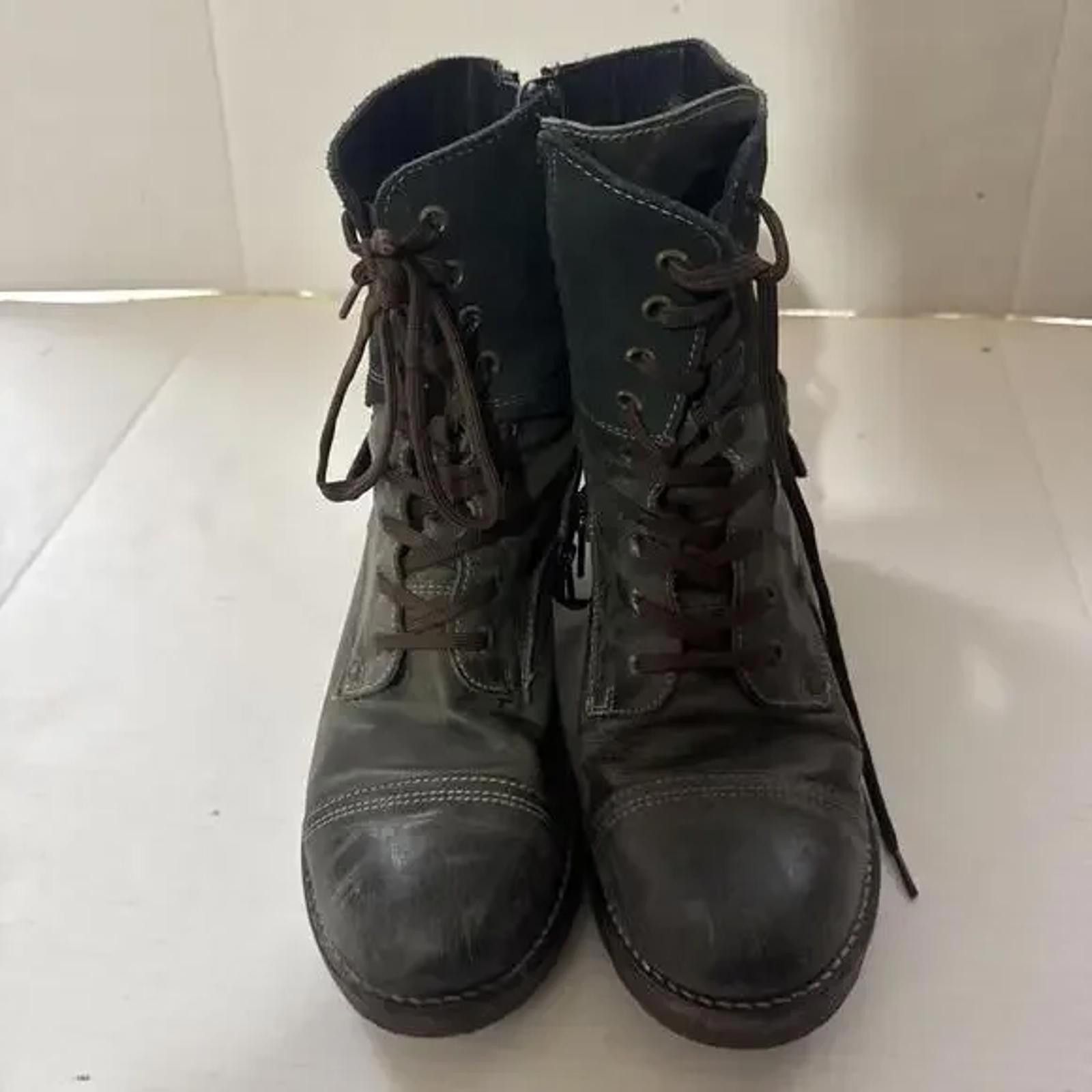 Taos Men's Taos Lace-Up Leather Boots US 9.5 EUR 42 Size US 9.5 / EU 42-43 - 2 Thumbnail