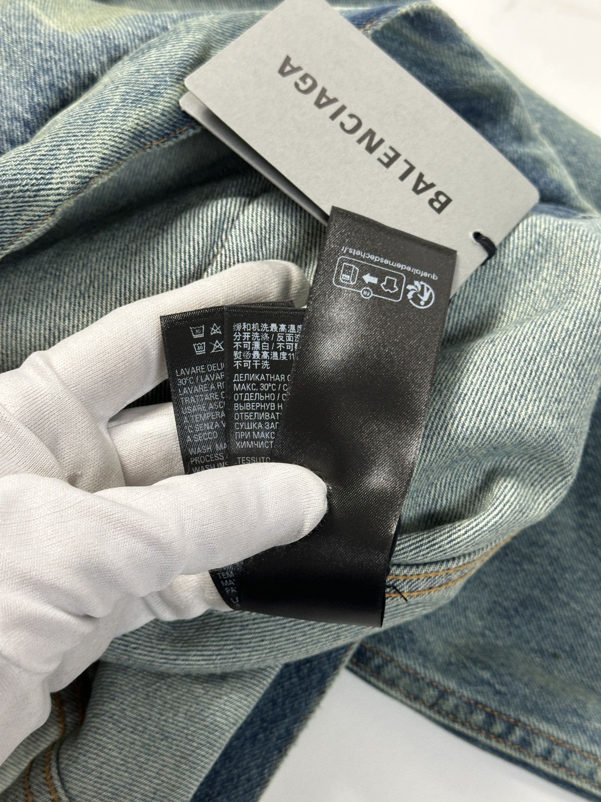 Balenciaga Balenciaga Denim Hoodie Size US M / EU 48-50 / 2 - 7 Thumbnail